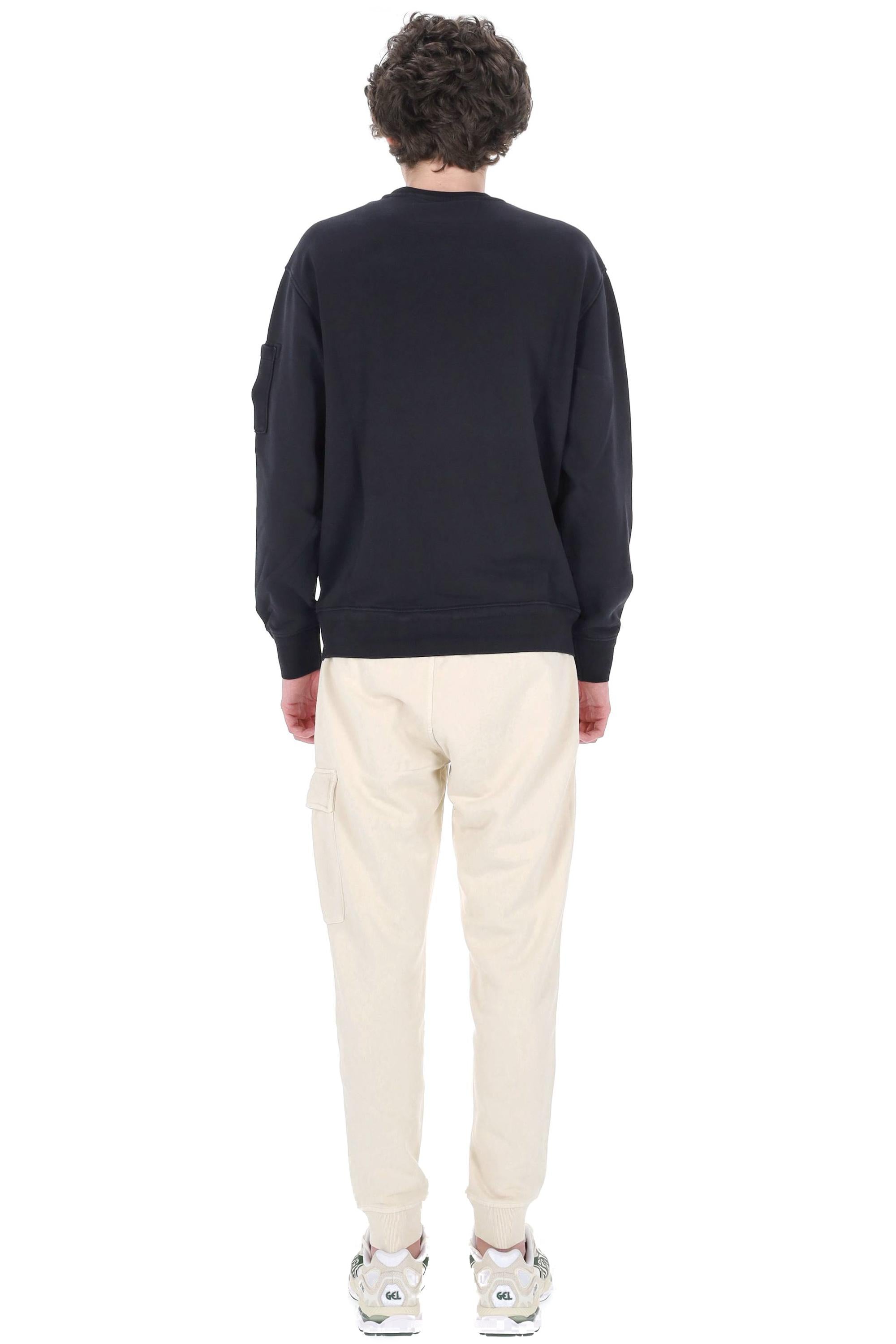CP Company Felpa girocollo in cotone diagonale 20CMSS036A 110044G 888 
