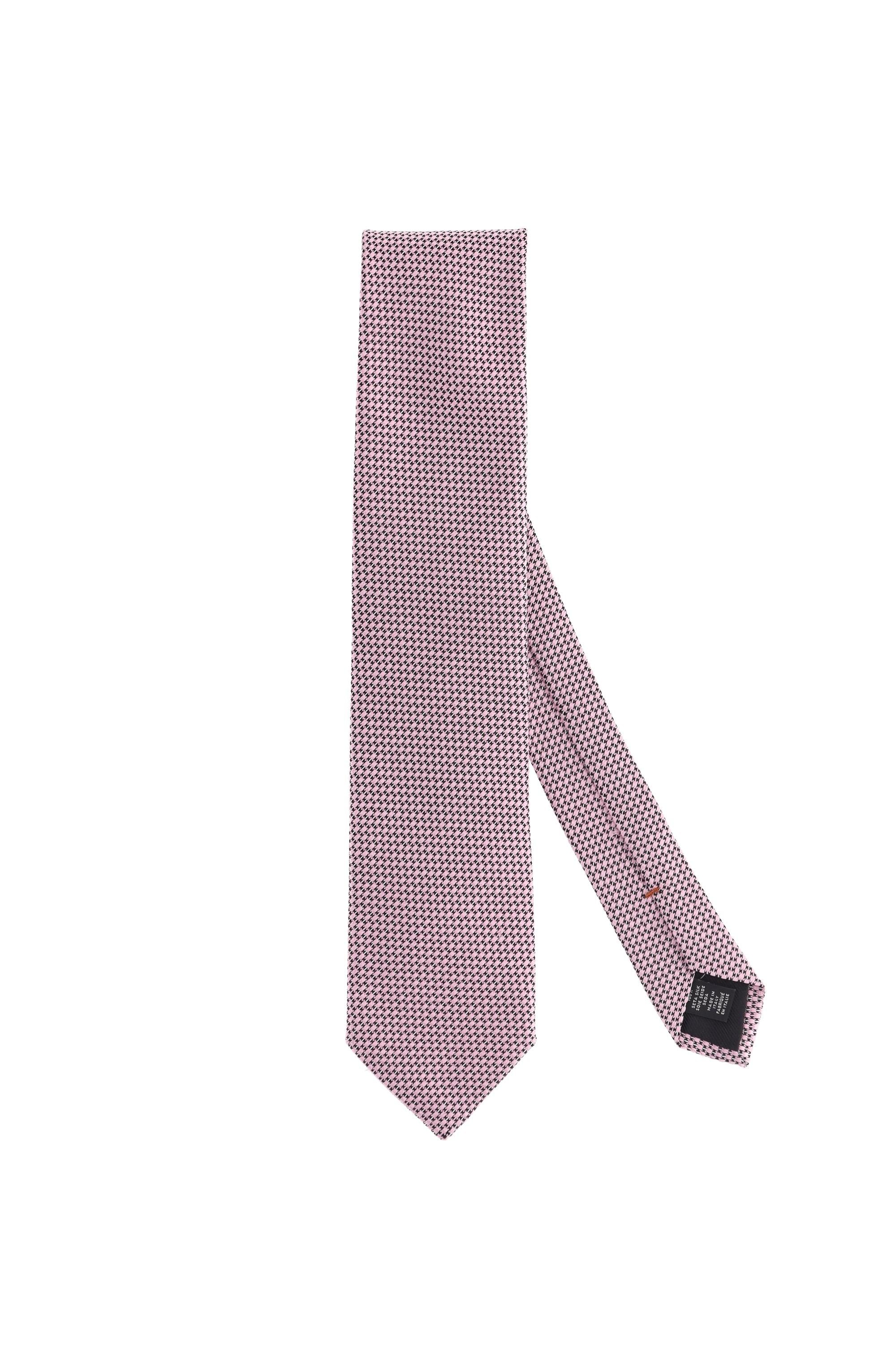 Cravatta micro fantasia in pura seta Z7D30TA7-1P8 PI1 Zegna 