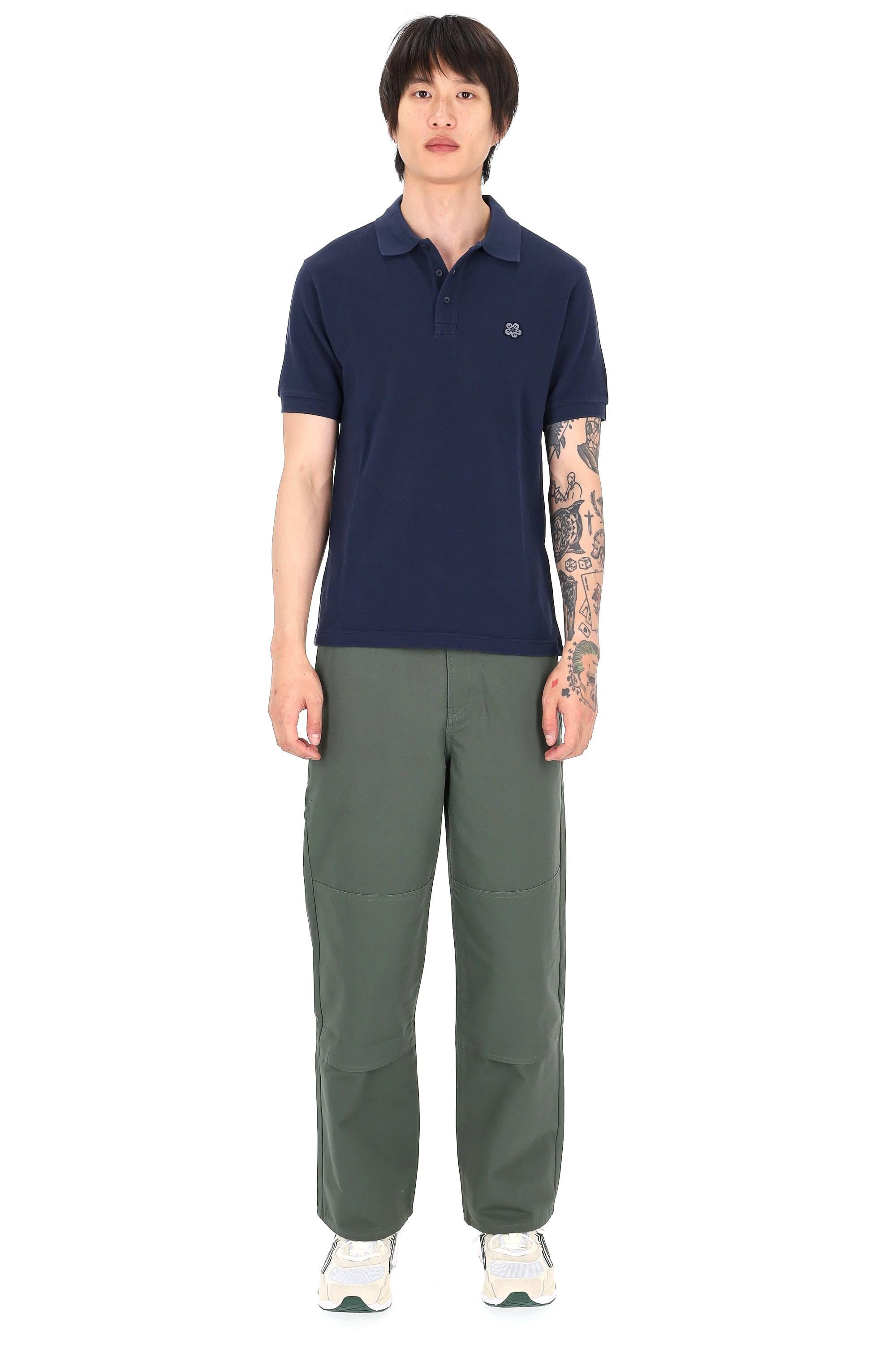 Kenzo Polo in piquet di cotone "boke flower" ricamato FF65PO1534PU/2 76 