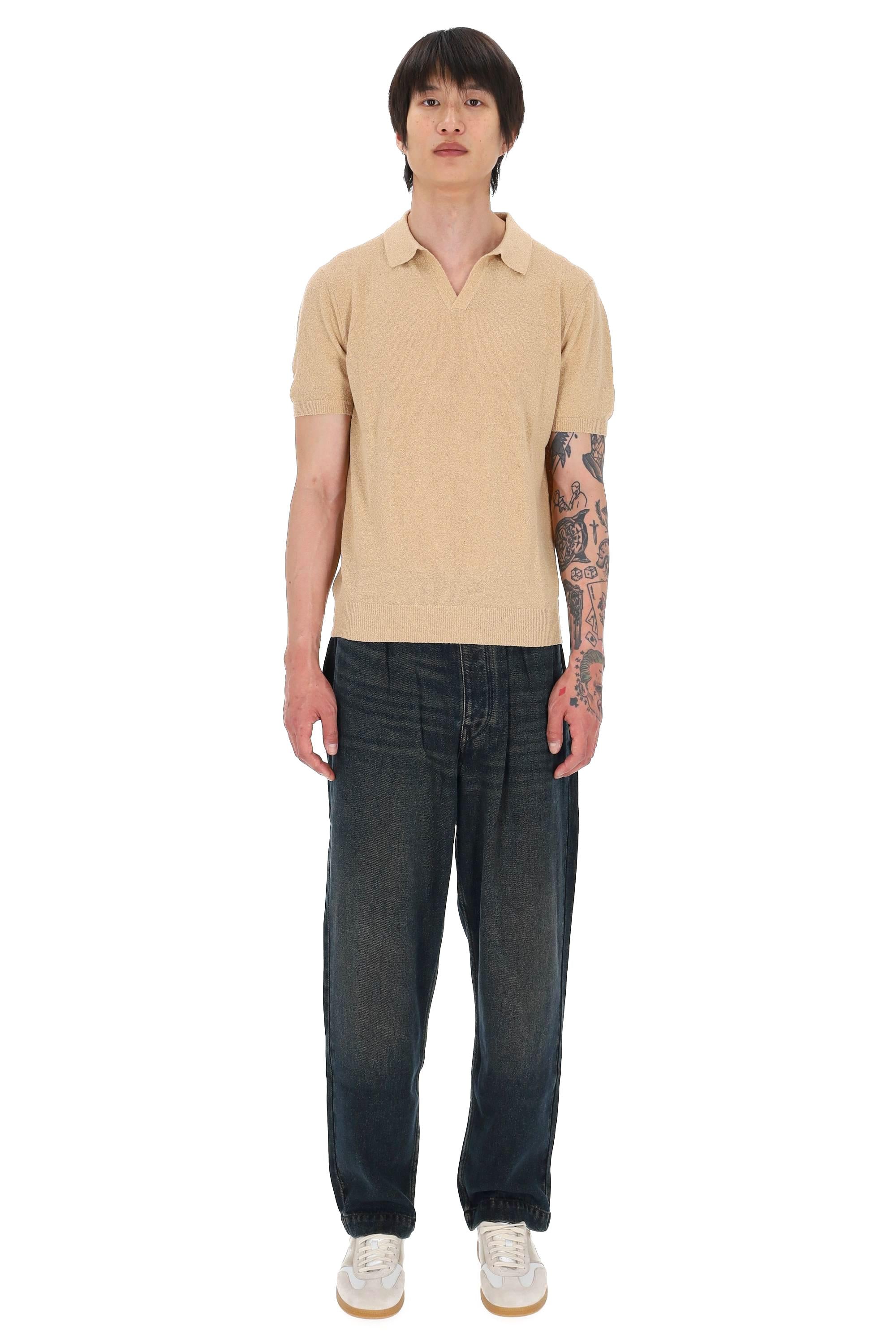 Drumohr Polo in leggera spugna di cotone D9SP146L 130 