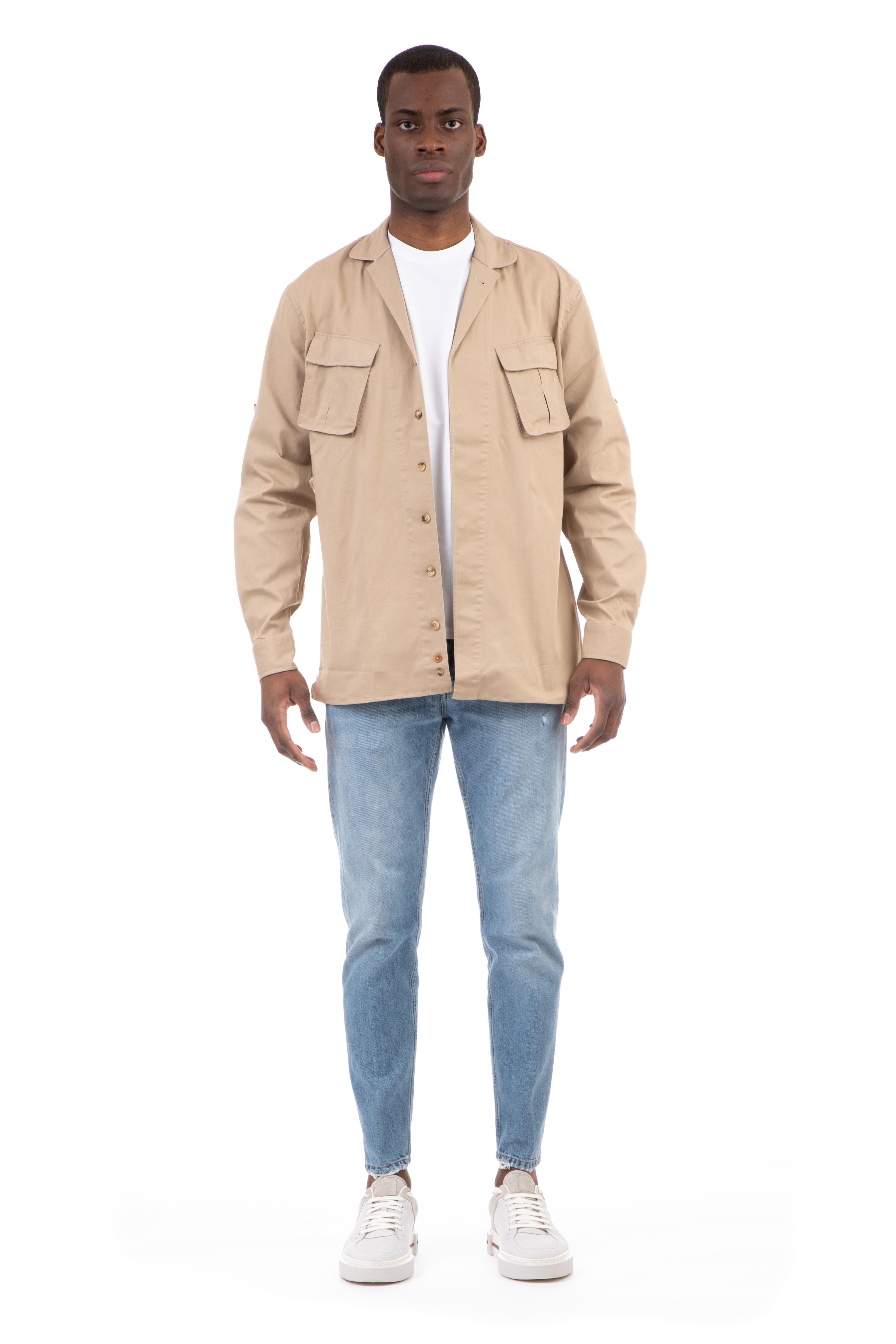 Lardini Overshirt in cotone EMNICO EMC1483 200 