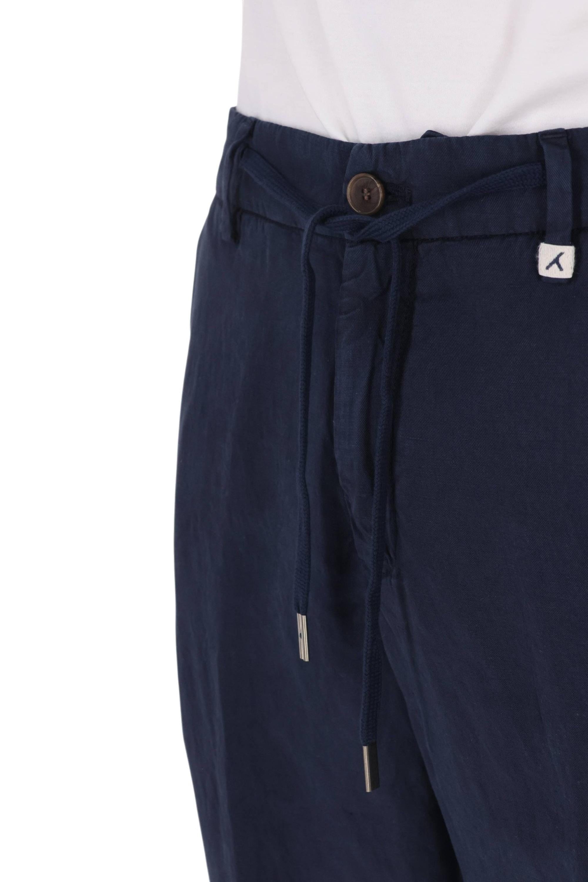 Myths Pantalone Apollo con coulisse in lyocell-lino 26M12L 80-2 037 
