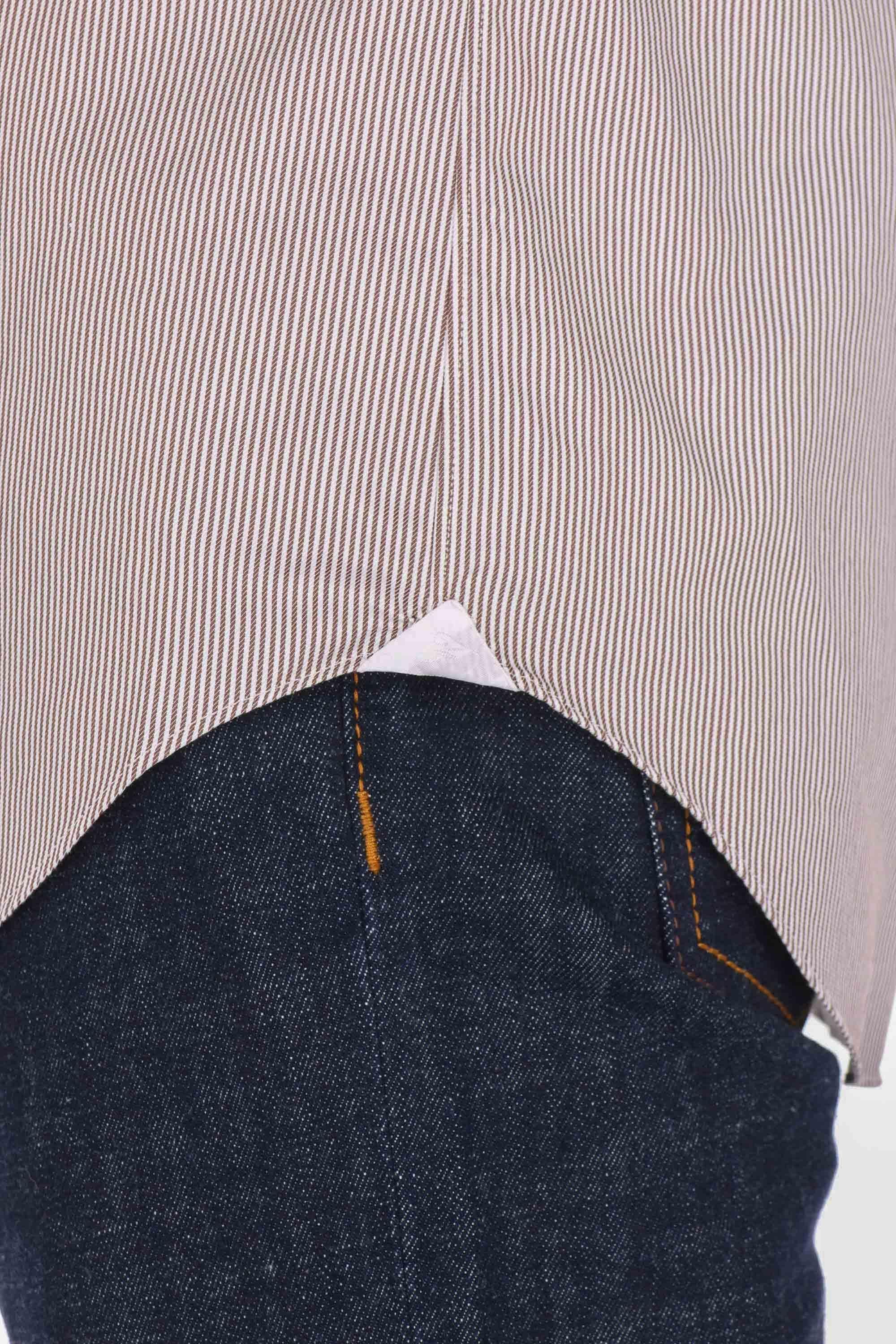 Finamore Camicia sartoriale bacchettata in twill 120's linea Milano ML58-460109-C0511E/2 04 