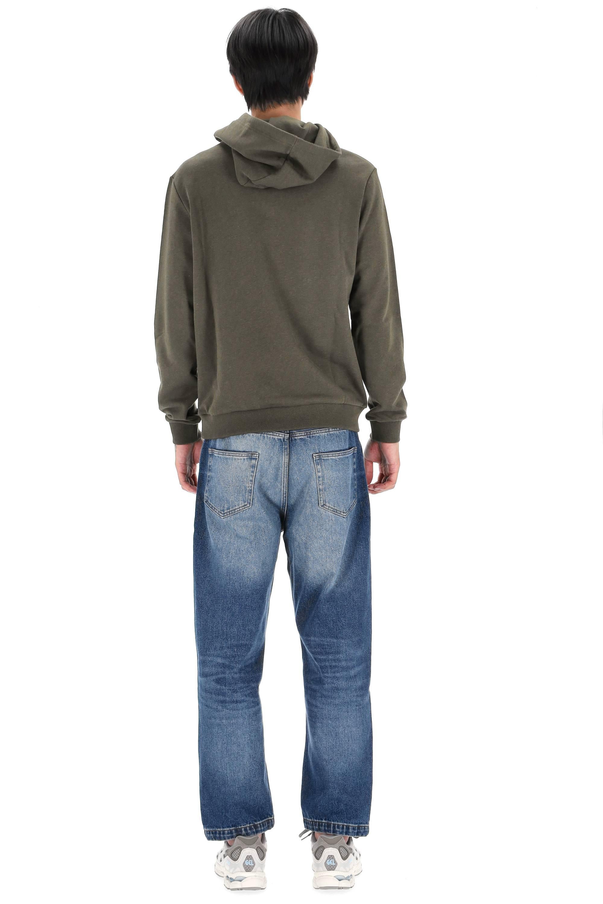 A.P.C. Felpa con cappuccio Rue Madame Paris COHGR M27914 KAKI 