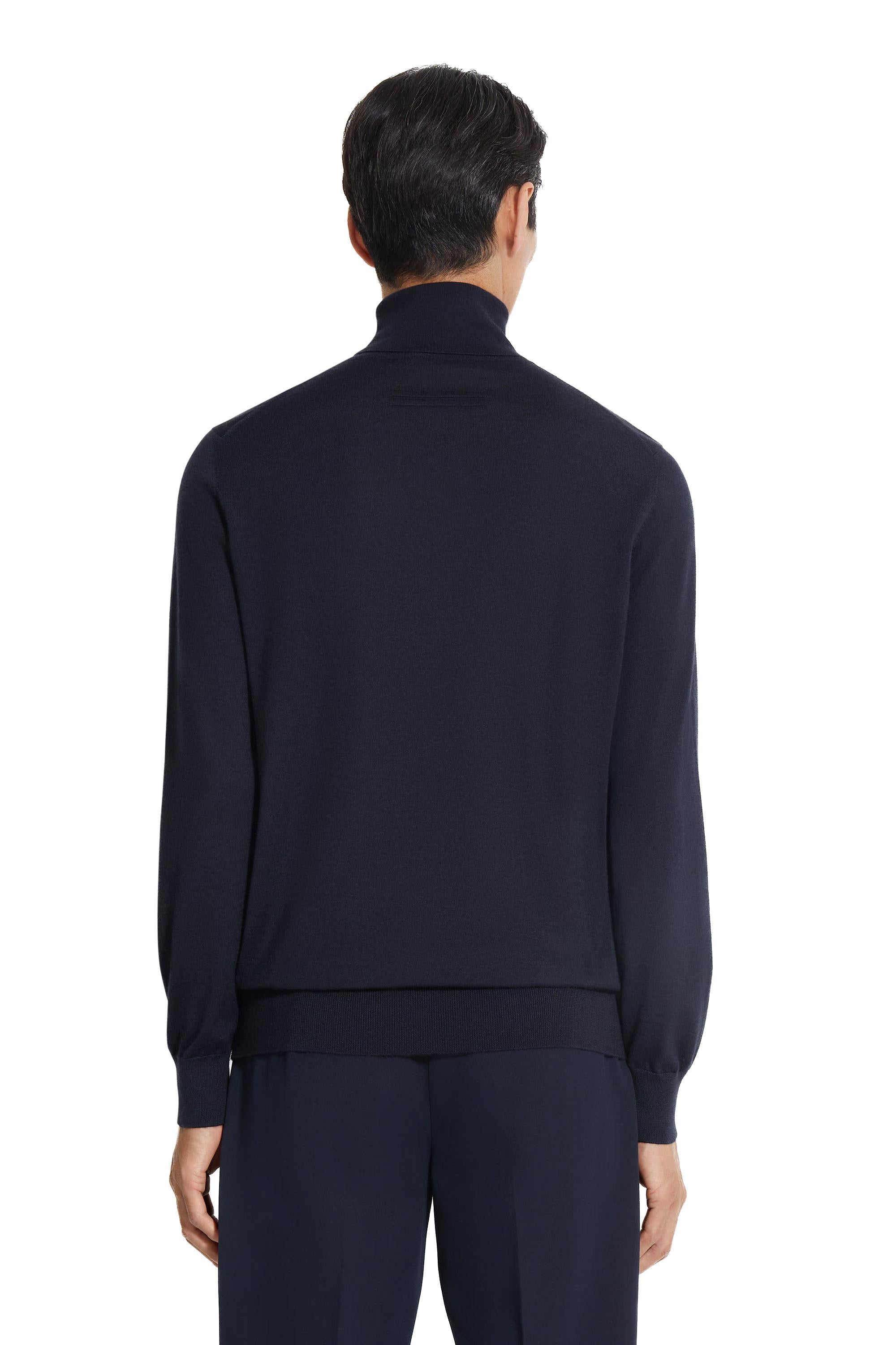 Zegna Maglia dolcevita in cashmere-seta E8J00 120 B98 