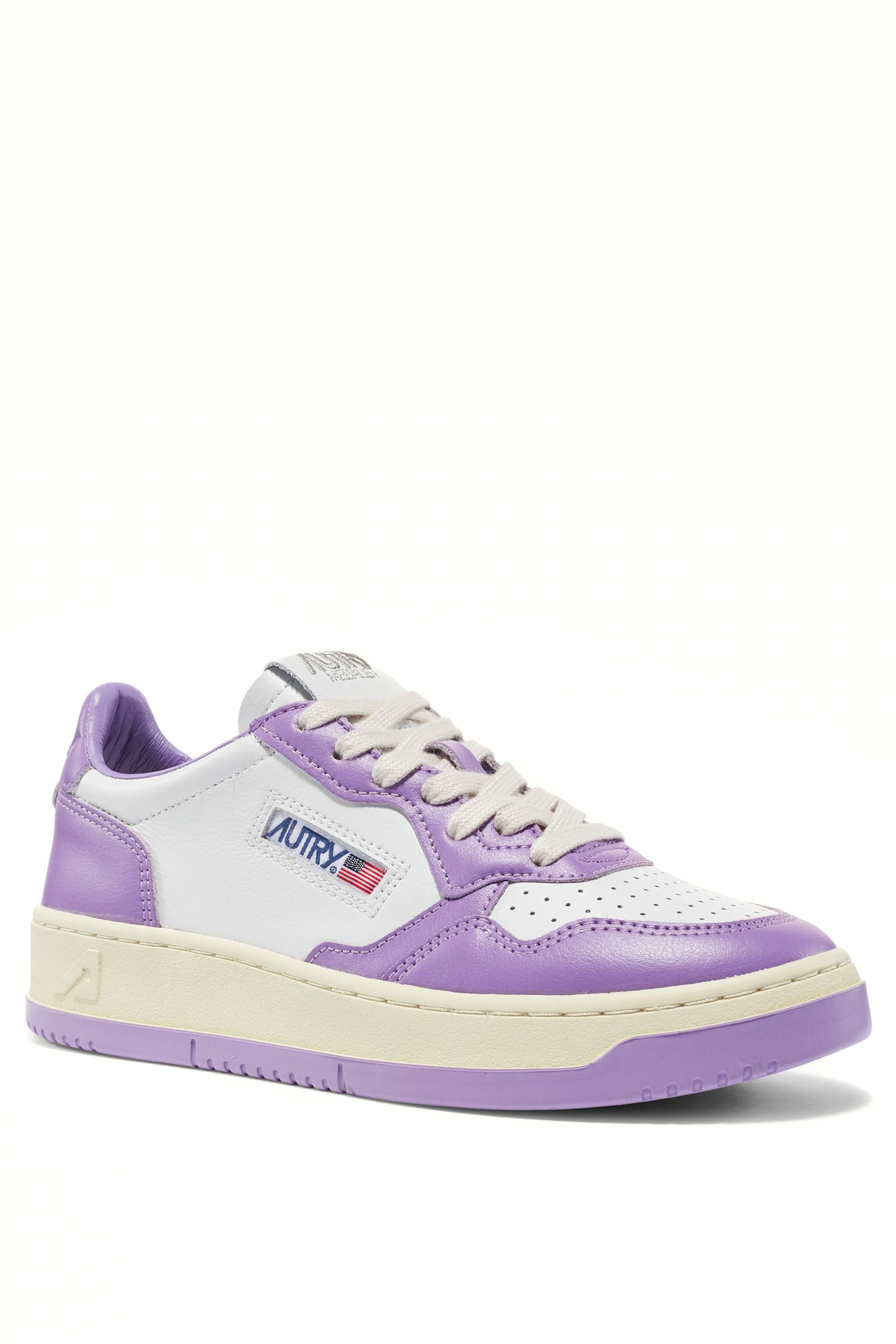 Autry Sneaker donna Medalist bicolor in pelle AULW WB43 WHT/ENG 