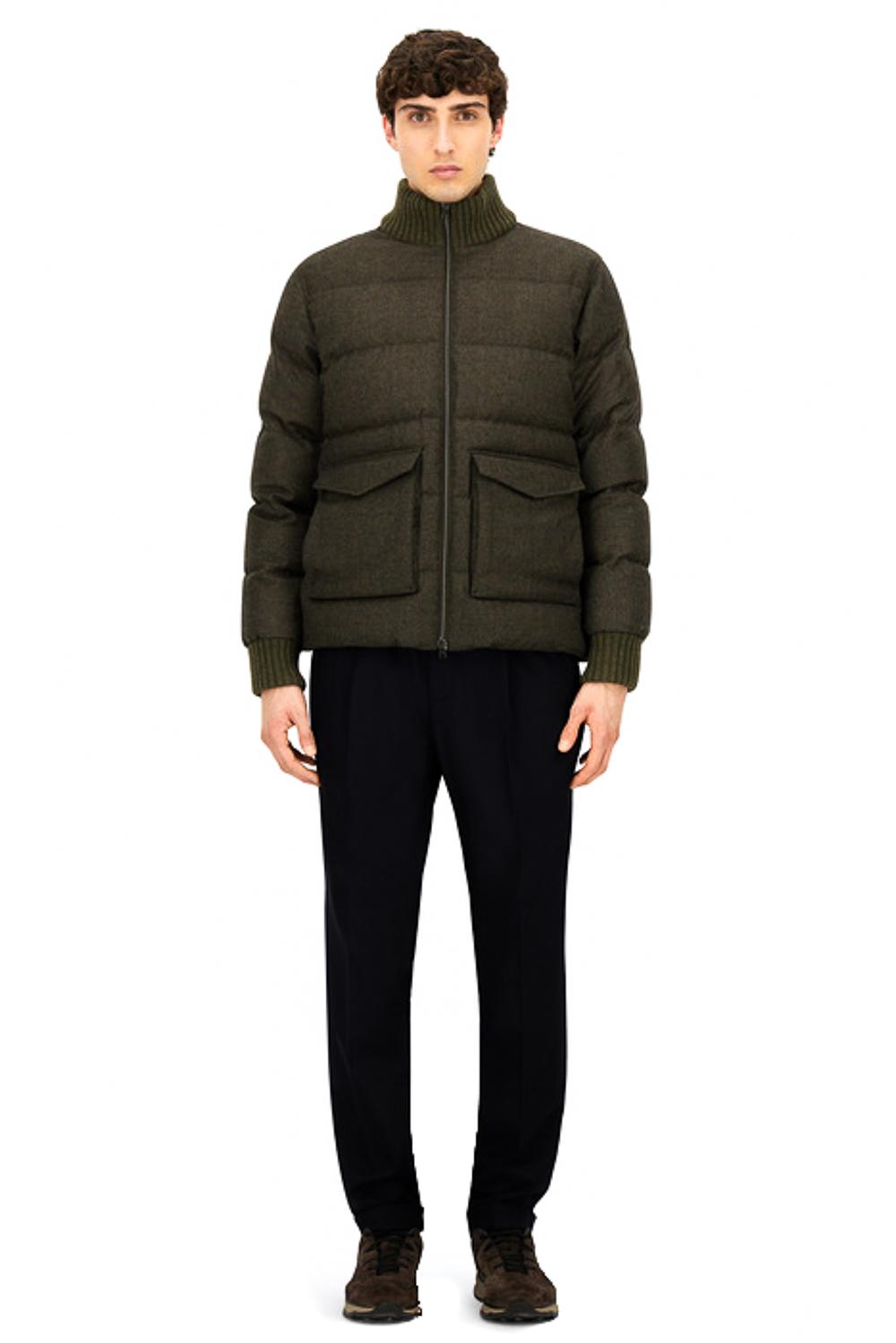 Herno Piumino in lana-cashmere Loro Piana principe di galles PI001301U-33452 7780 