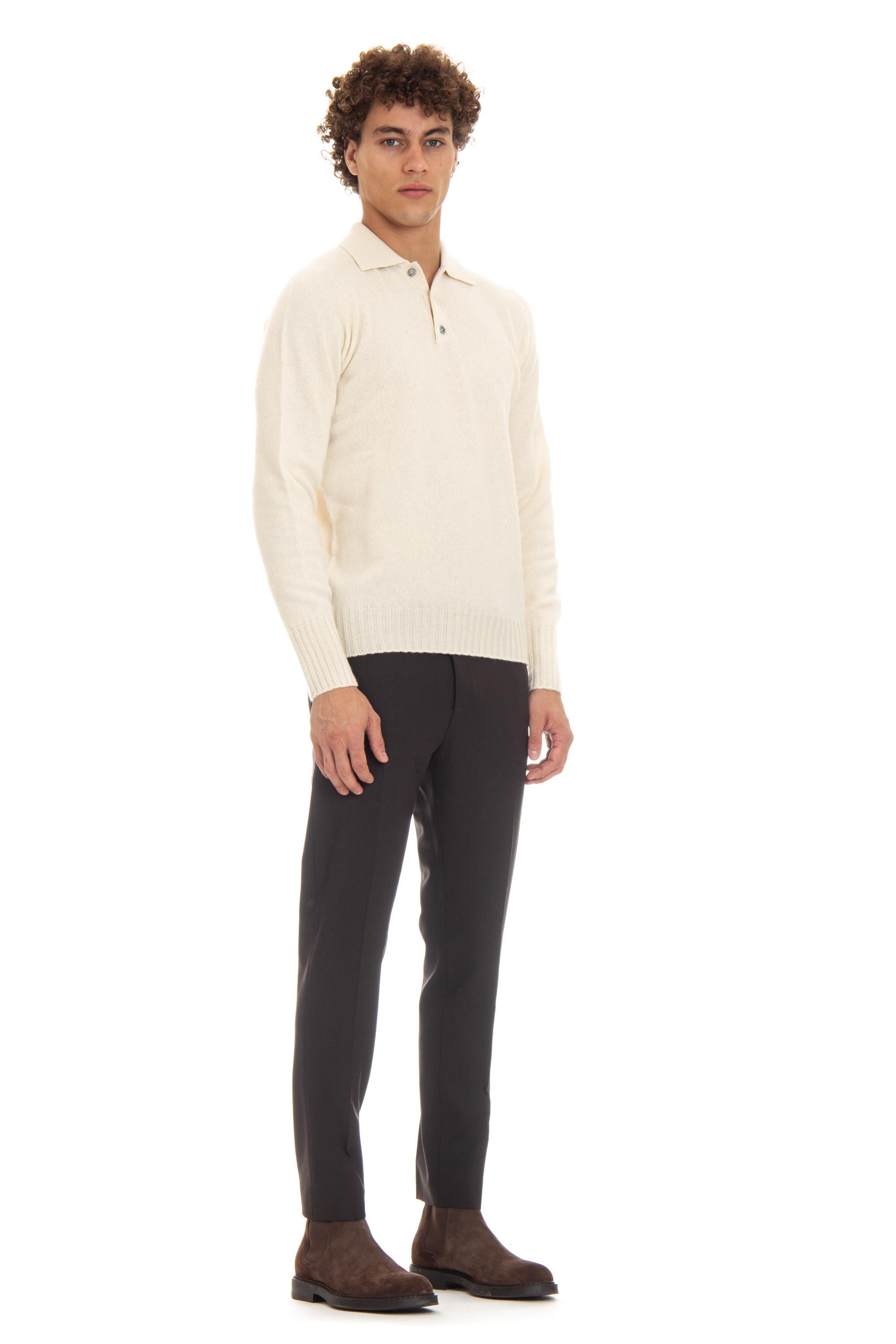 Polo maglieria in lana di agnello D4W145.2 125 Drumohr 