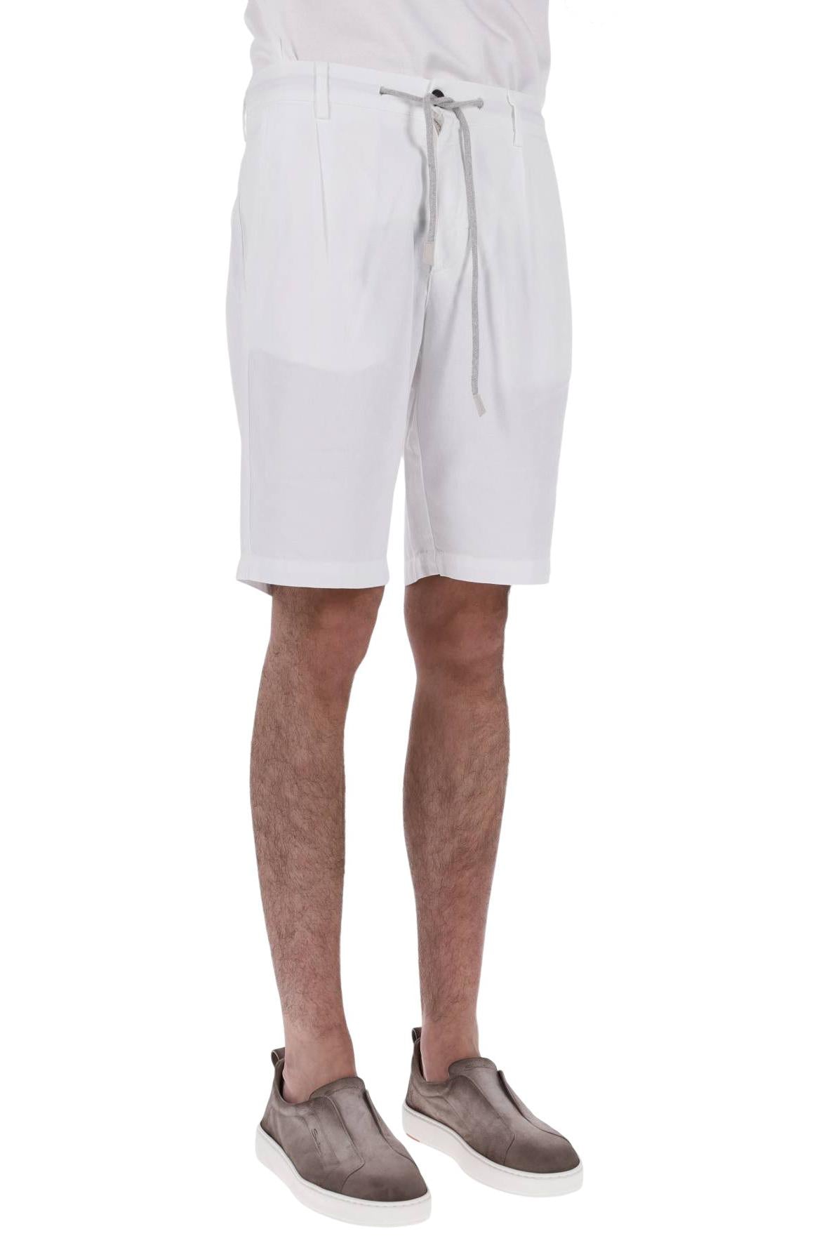 Eleventy Bermuda jogger in cotone-lino M75BERG04 TET0M016 01 