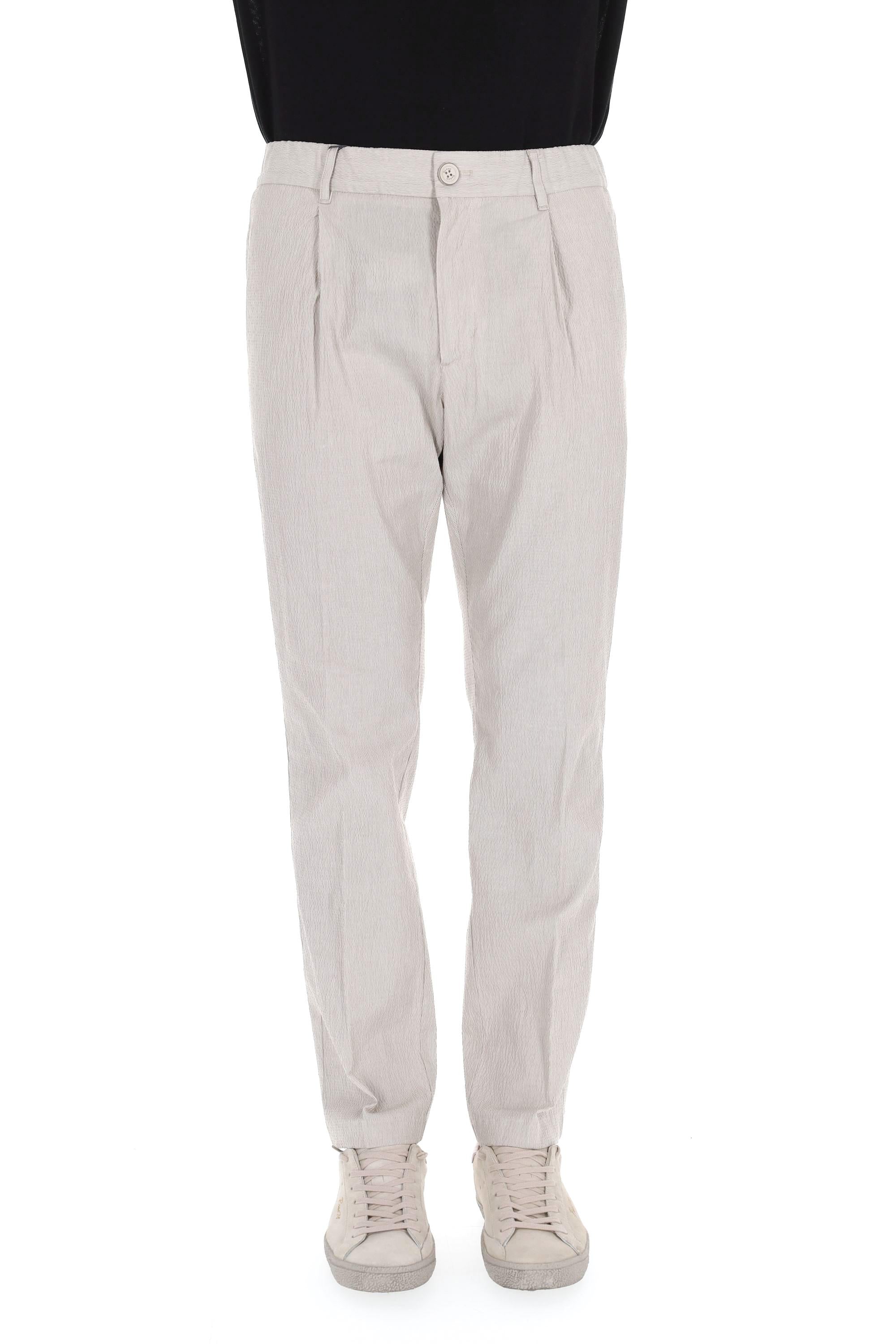 Pantalone in cotone goffrato PT000100U 1985 Herno 