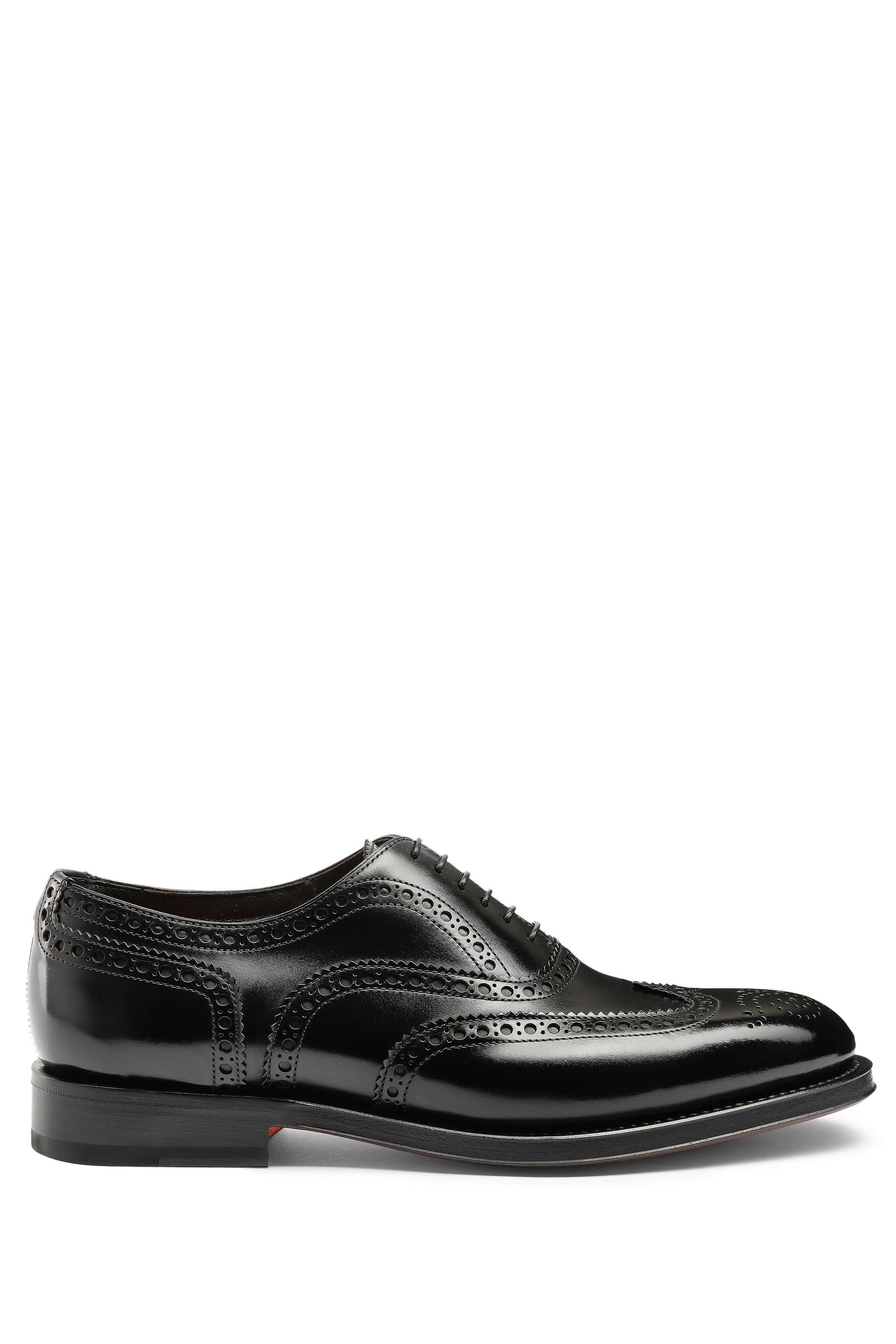Santoni Scarpa oxford brogue Goodyear in pelle mod. Enrico MCCO17836PD5HOBR N01 