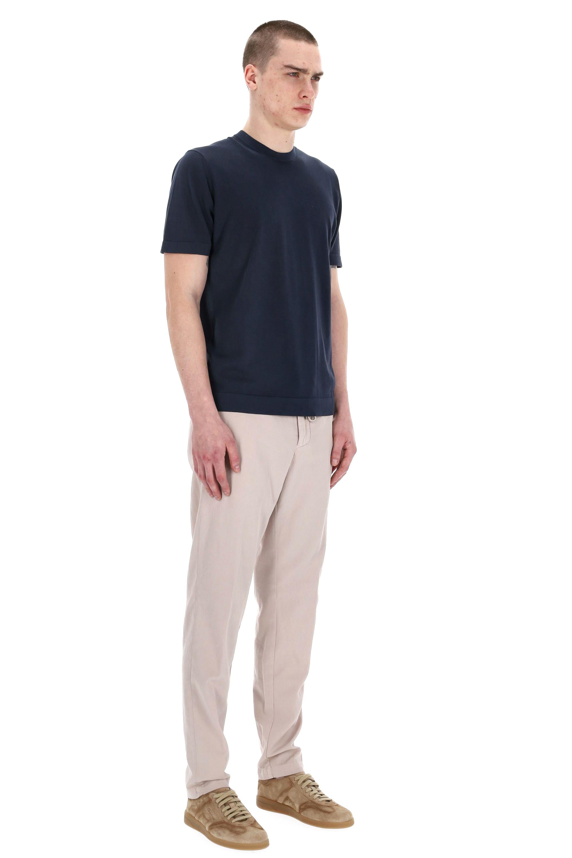 T-shirt in cotone frosted superlight D0GF100N 795 Drumohr 