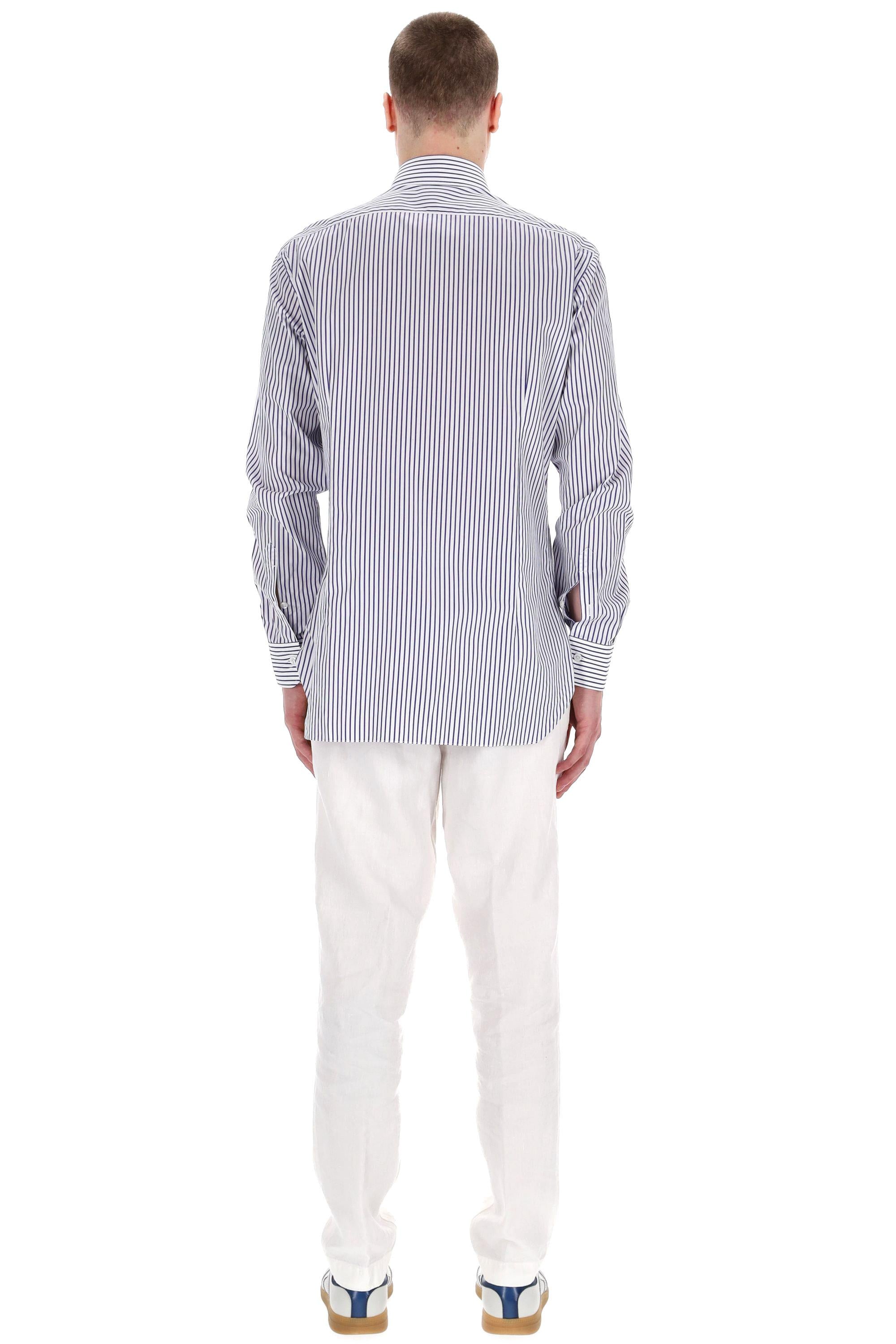 Camicia sartoriale bacchetta in cotone linea Culto K1U13P0147100.U 0003 Barba 