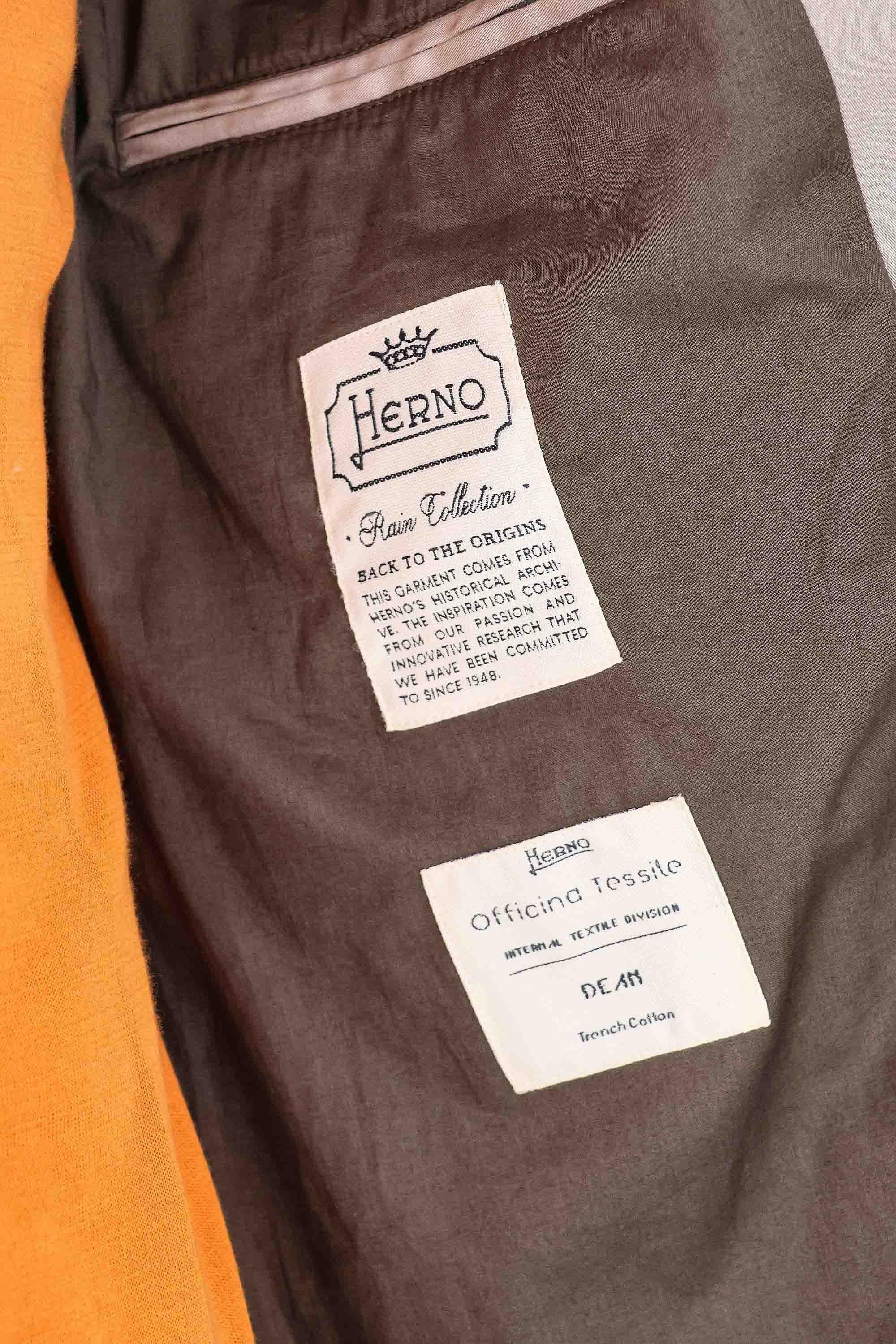 Herno Peacoat in cotone Rain Collection PE000045U 2720 
