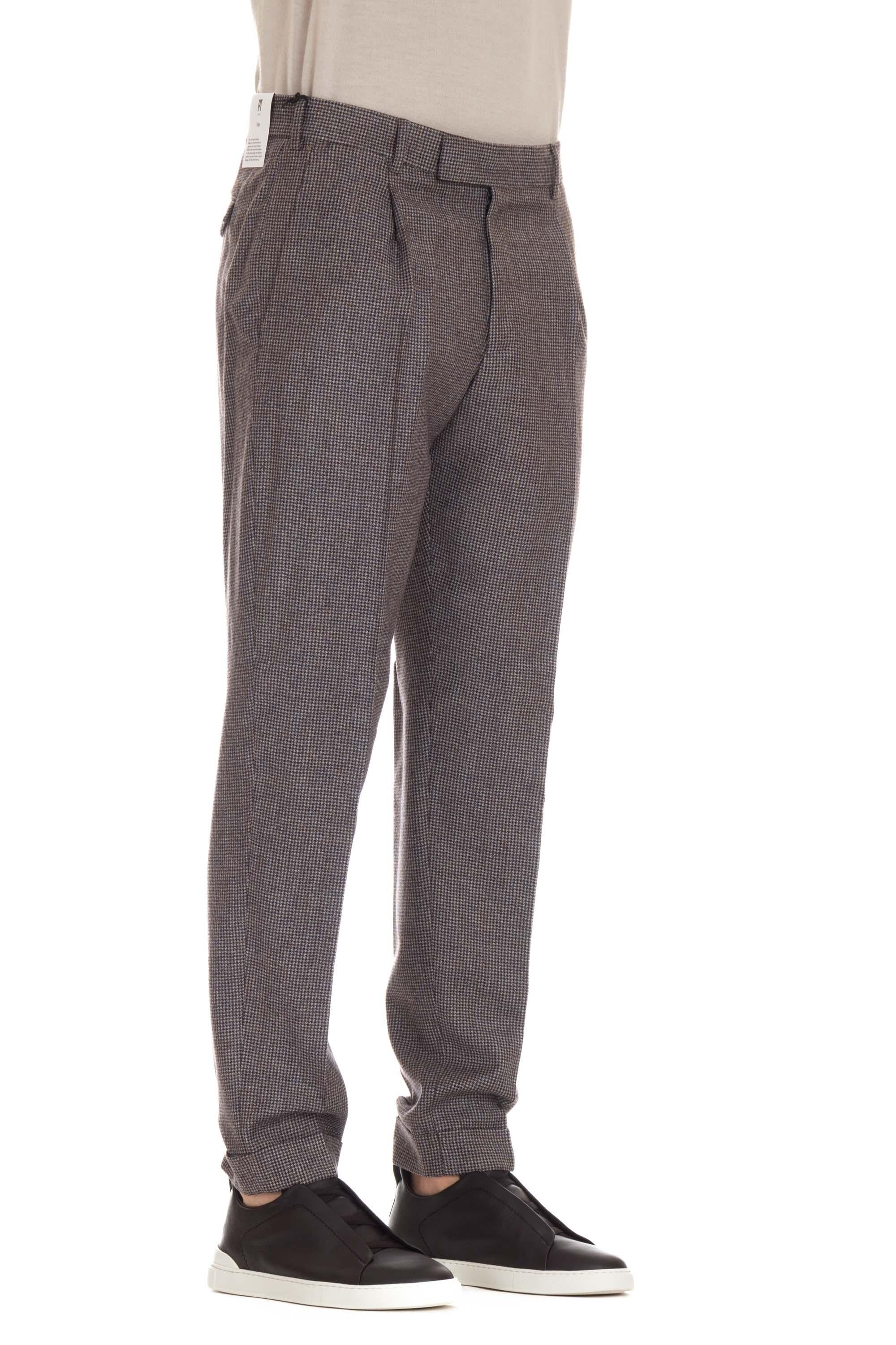 Pantalone in flanella micro fantasia Rebel fit RFZAZ40FWD MA24 0230 PT Torino 