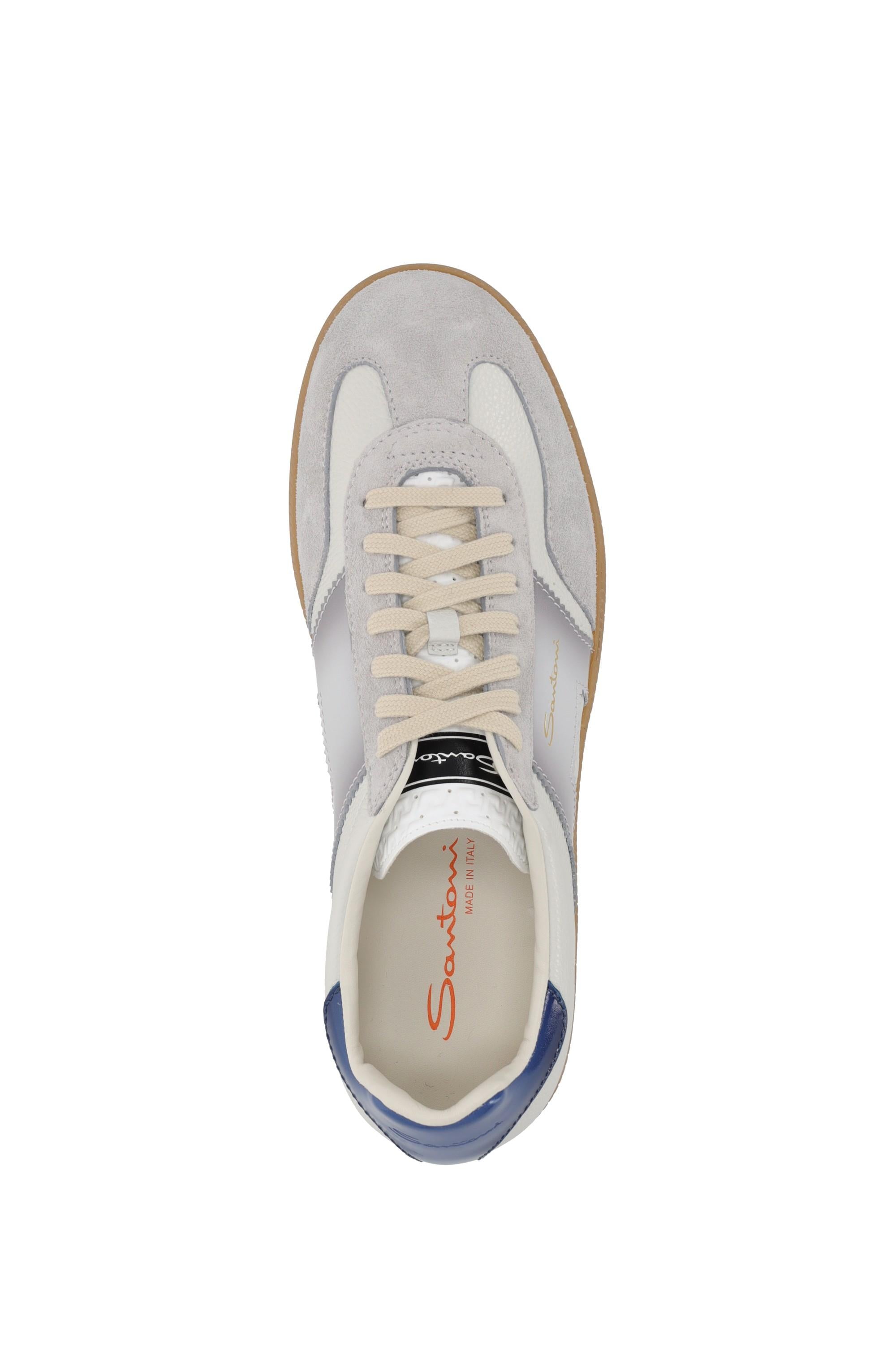 Santoni Sneaker in pelle e camoscio mod. Olympic MBPL21965FARCNOC/2 I32 