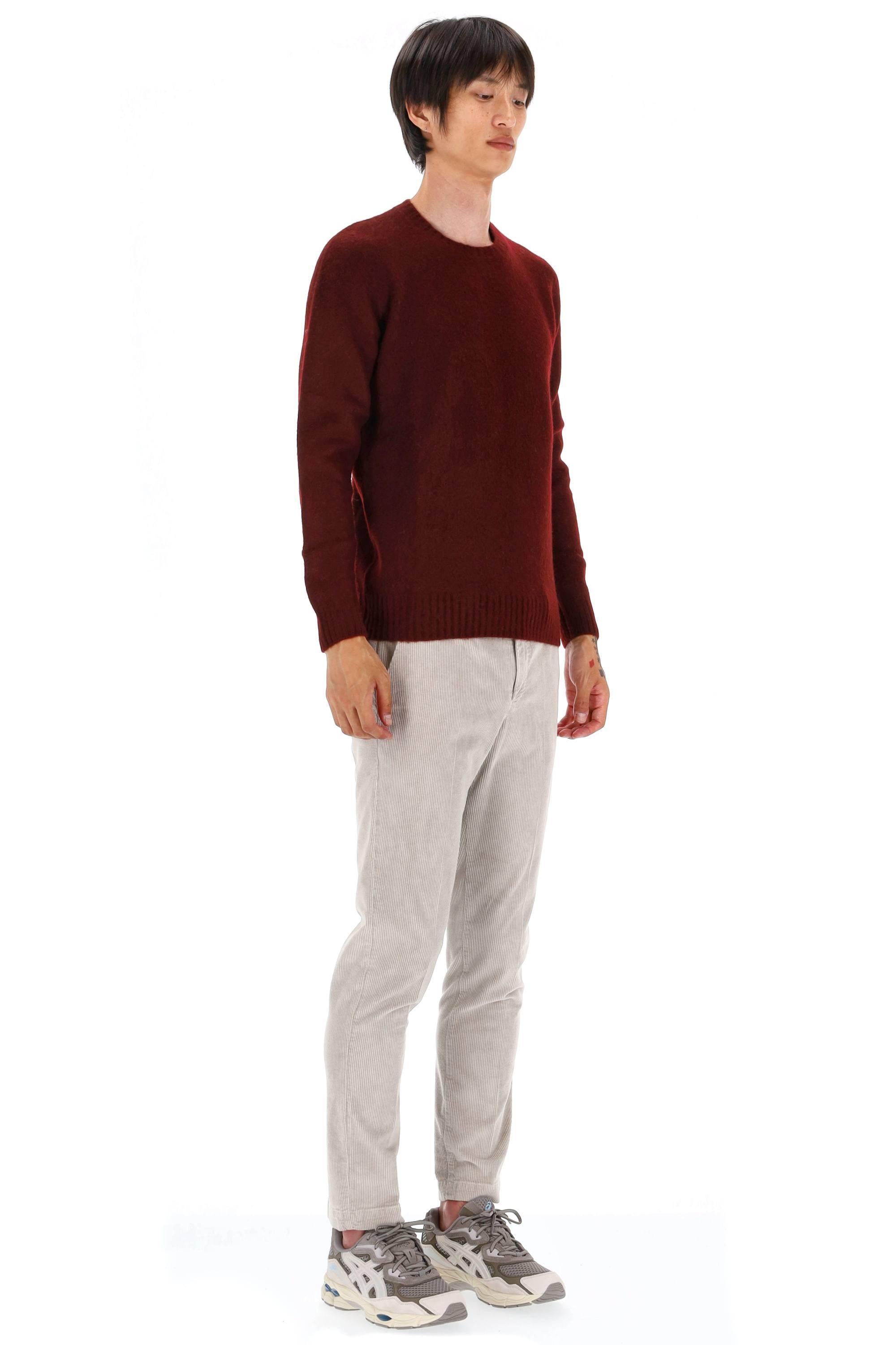 Maglia girocollo in lana garzata D8W103GLO-2 395 Drumohr 
