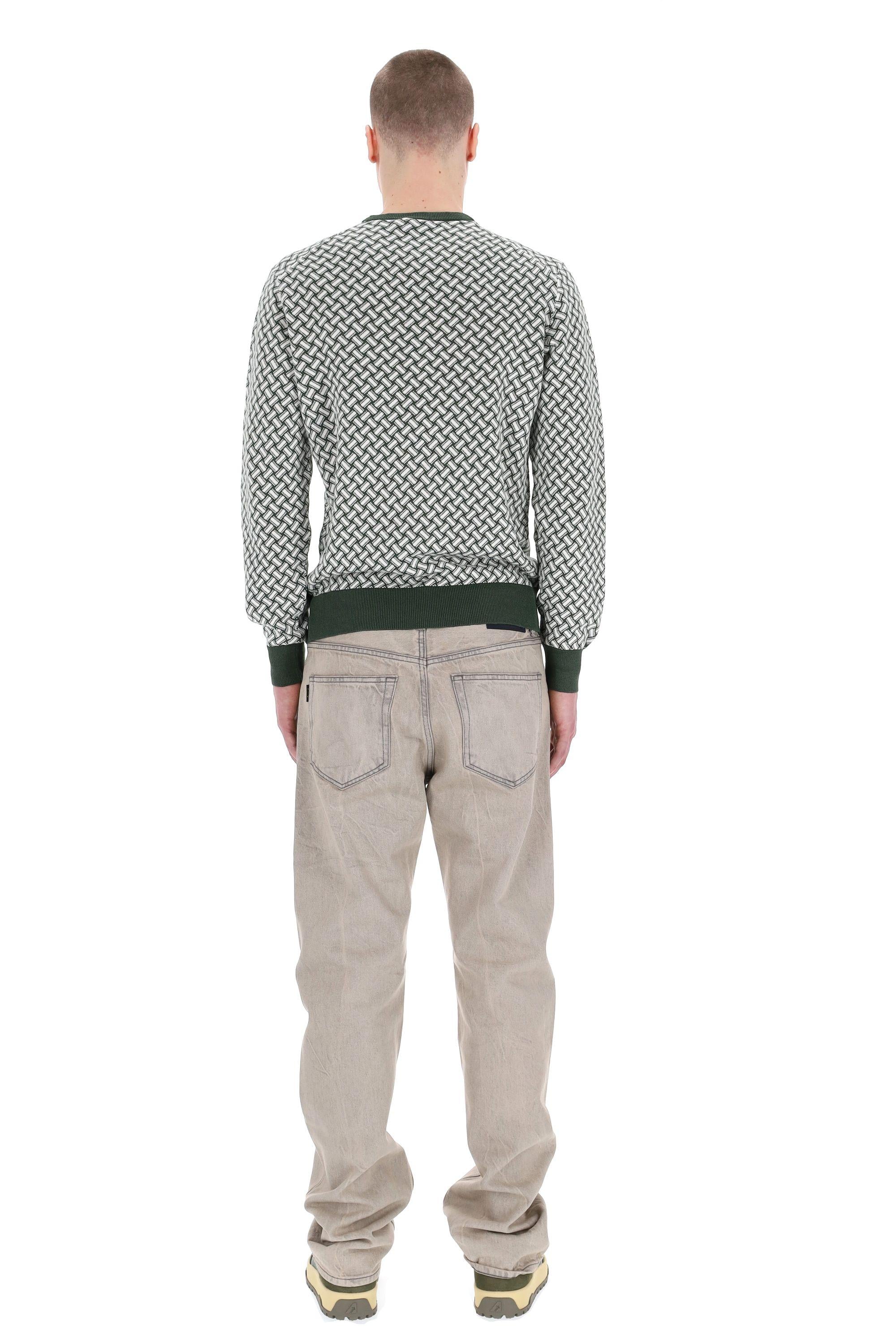 Drumohr Maglia girocollo biscottino in cotone-lino D9LZ113N-8 B35 