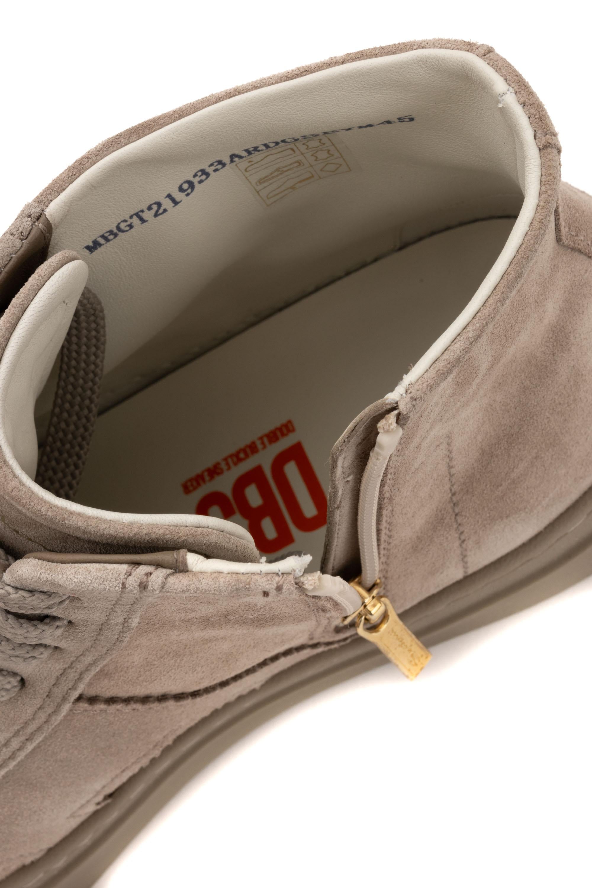 Santoni Sneaker mid top in camoscio Double Buckle MBGT21933ARDGSEY M45 