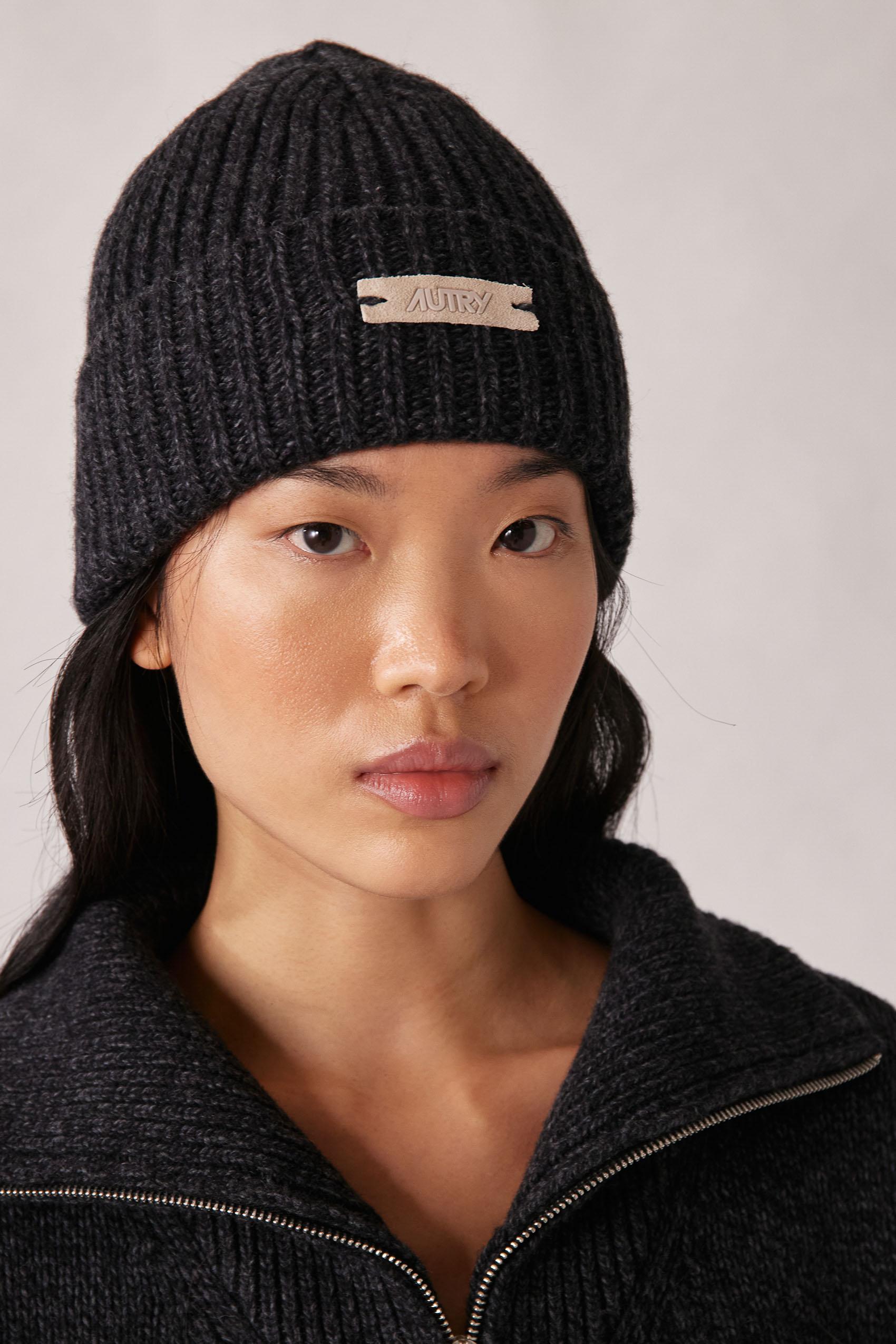 Autry Cuffia in lana moulinè BEPU T7KK BLACK 