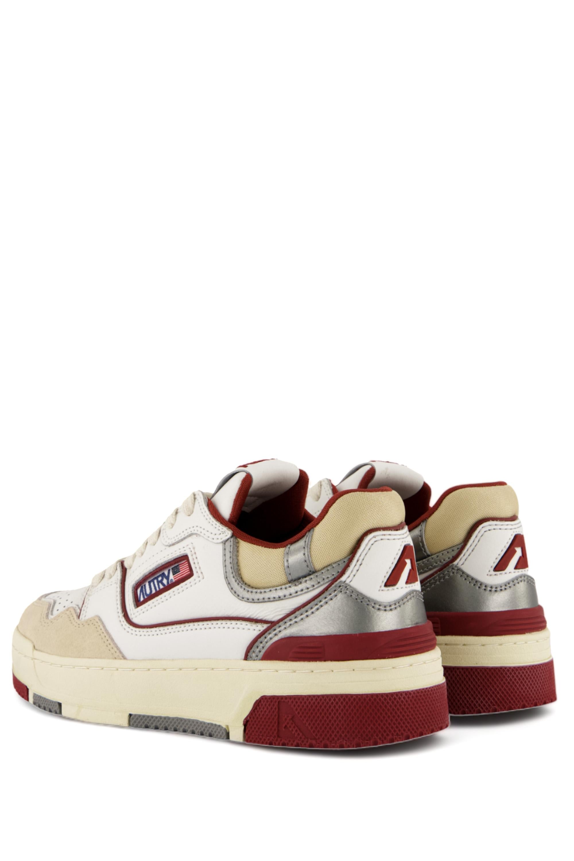 Sneaker basket donna CLC con dettagli rossi ROLW MM40 DAHLIAS/STEEL Autry 
