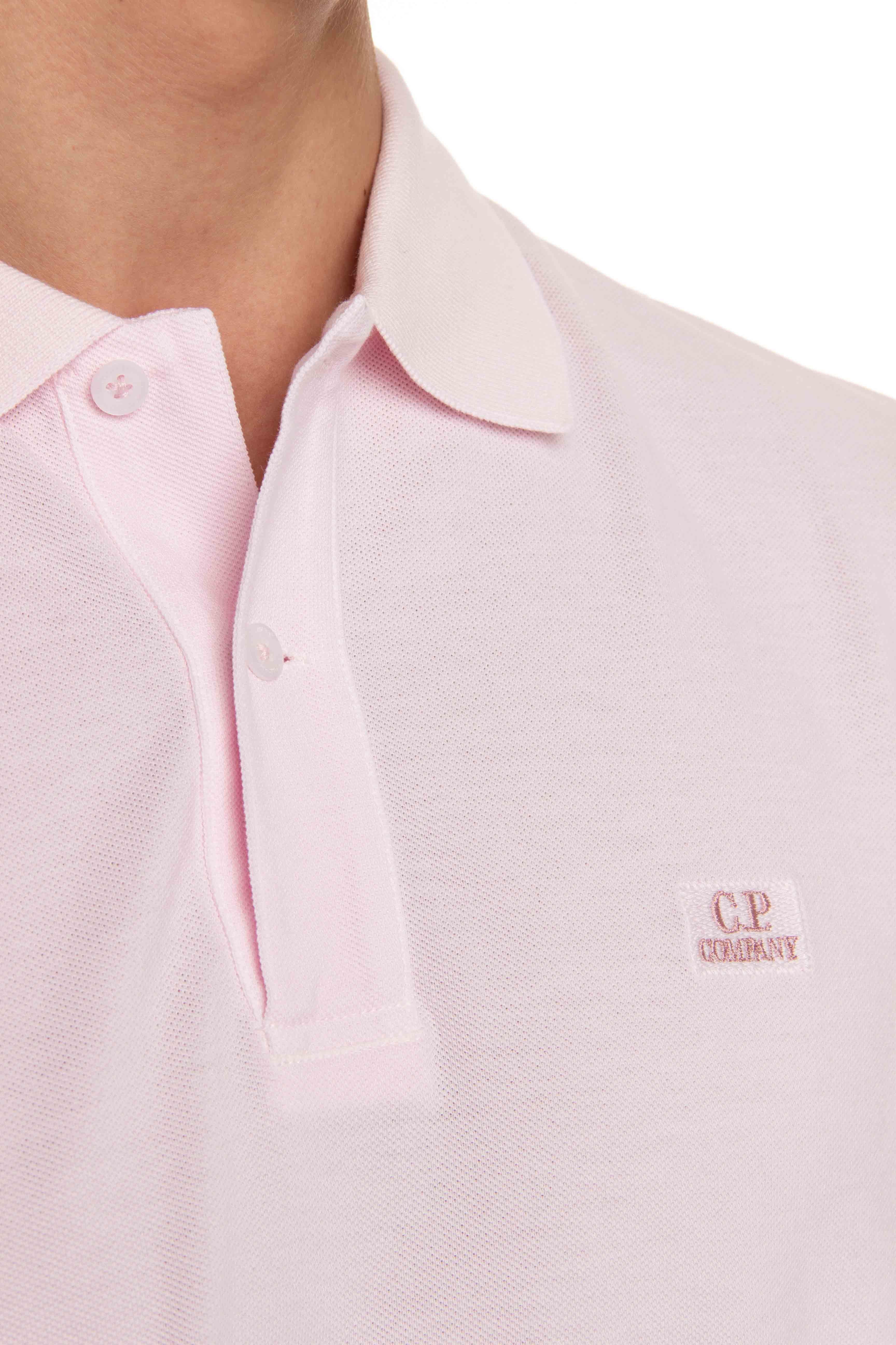 CP Company Polo in piquet di cotone regular fit CMPL090A-005527G/4 501 