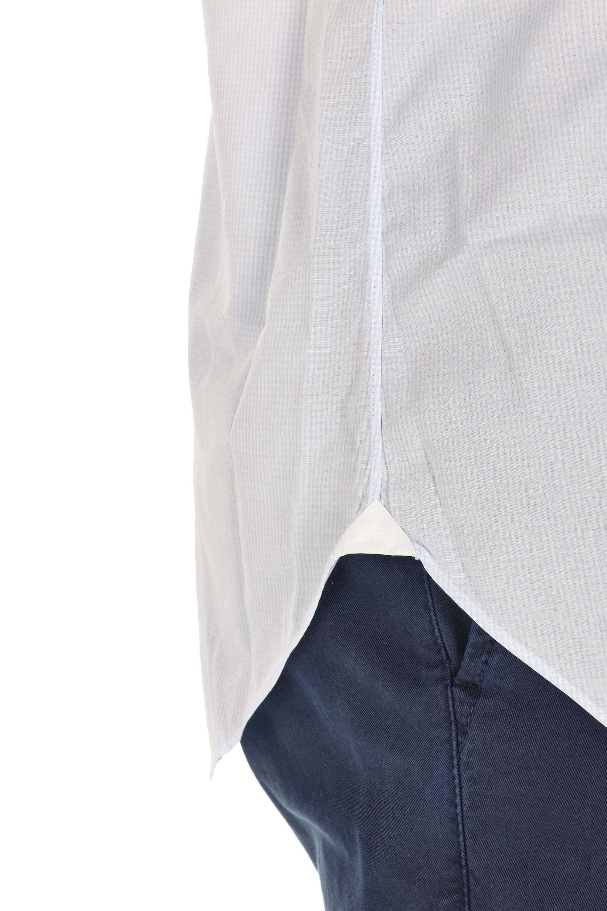Finamore Camicia sartoriale micro quadretto linea Napoli NP-045913-C0469E 01 