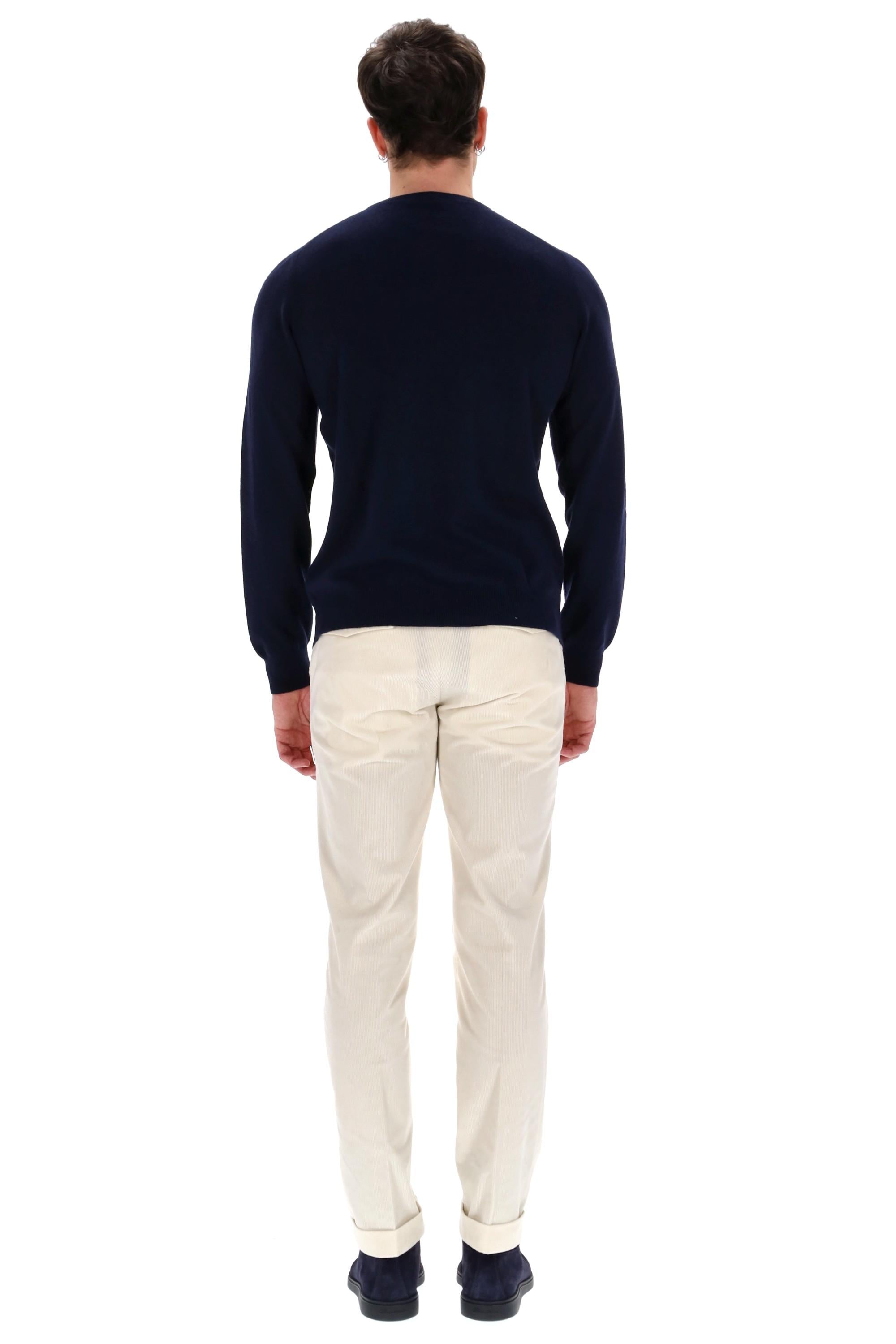 Maglia girocollo in lana-cashmere in finezza 14999 57167/2 586 Barba 