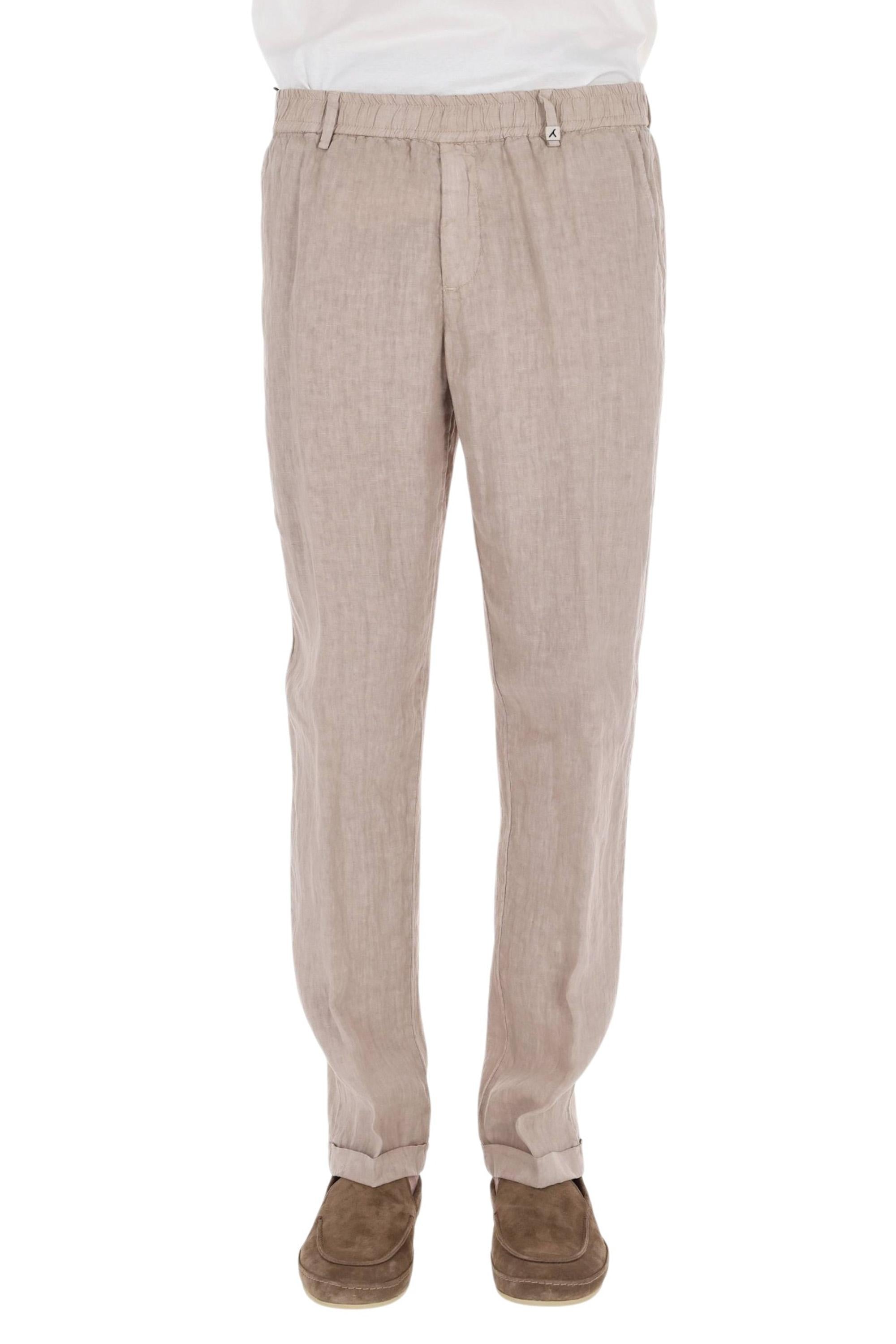 Myths Pantalone Ares in puro lino con vita elasticata 26M26L 72-3 02 