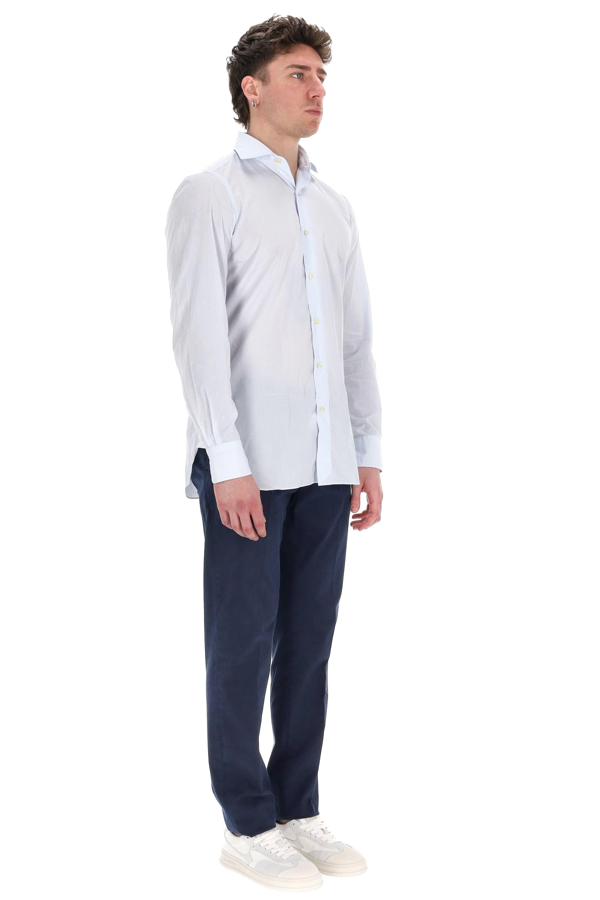 Camicia sartoriale micro quadretto linea Napoli NP-045913-C0469E 01 Finamore 