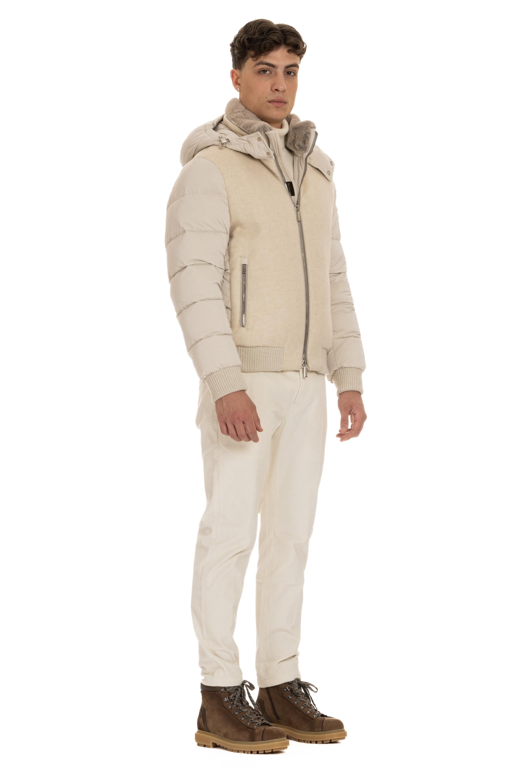 Piumino in cashmere Yangir modello Impero-Y IMPERO-Y SABBIA Moorer 