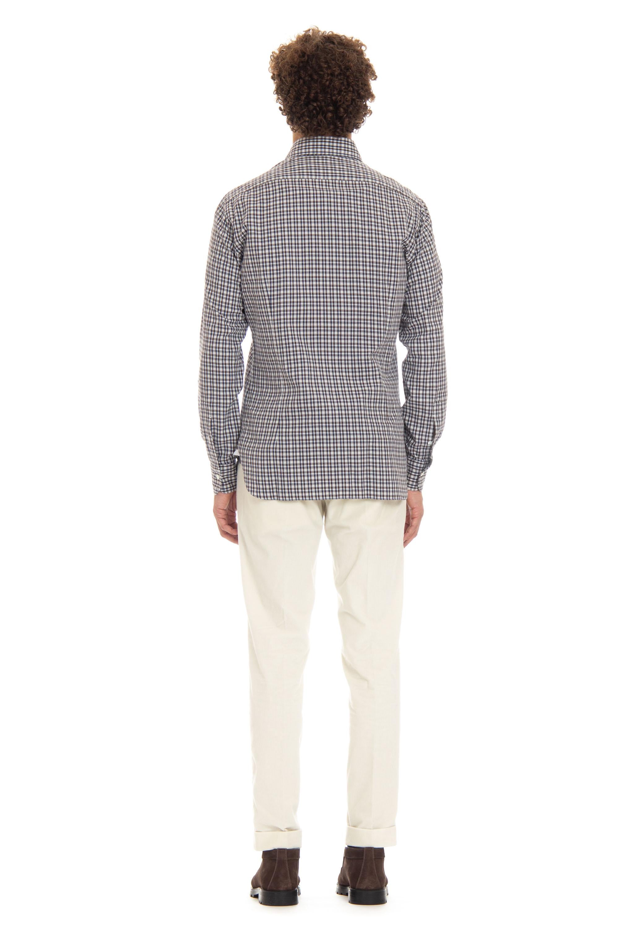 Camicia micro quadretto linea Dandylife LFU13P0144013.X 0001 Barba 