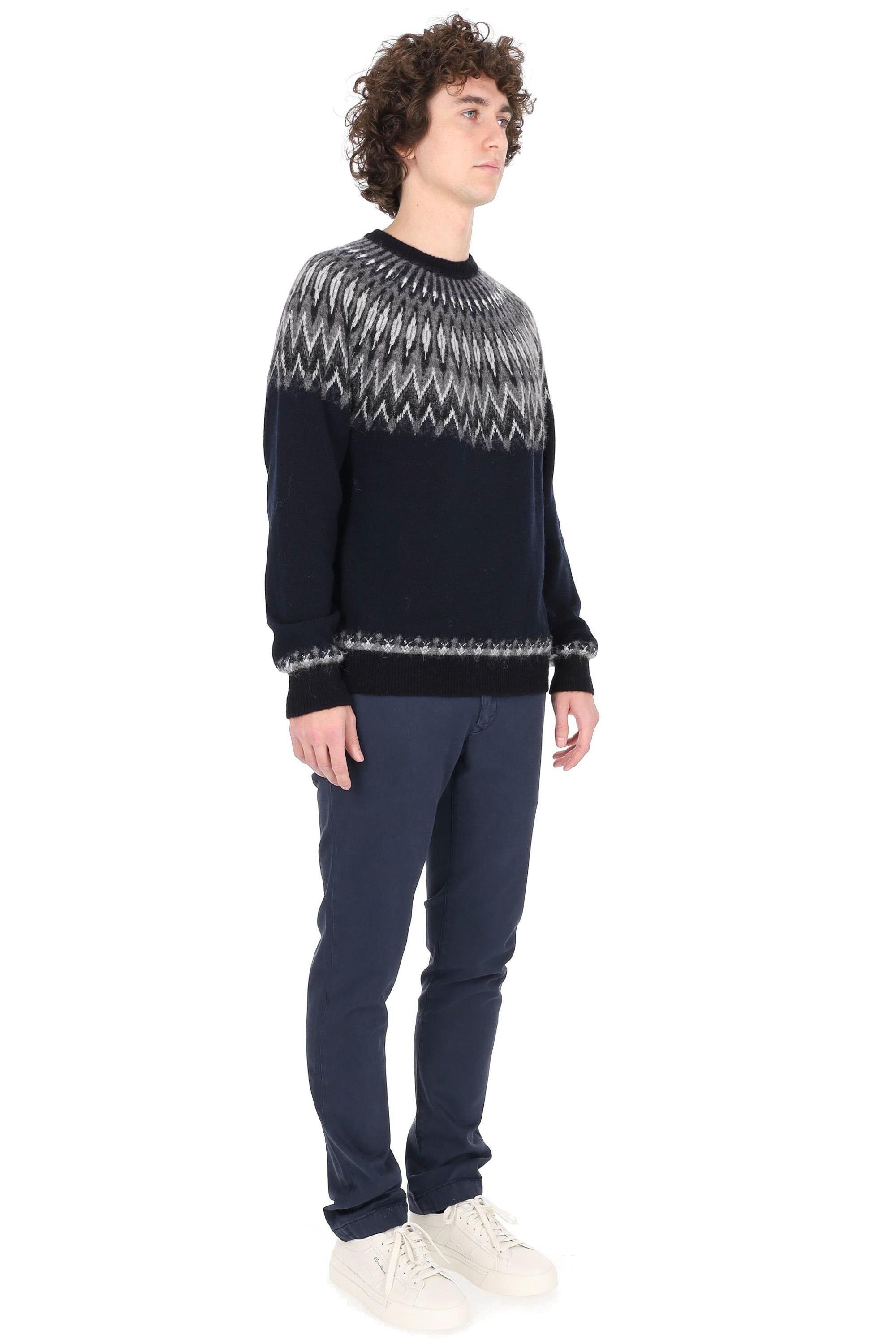 Roberto Collina Maglia girocollo in lana-alpaca lavorazione norvegese 253M35001 10 
