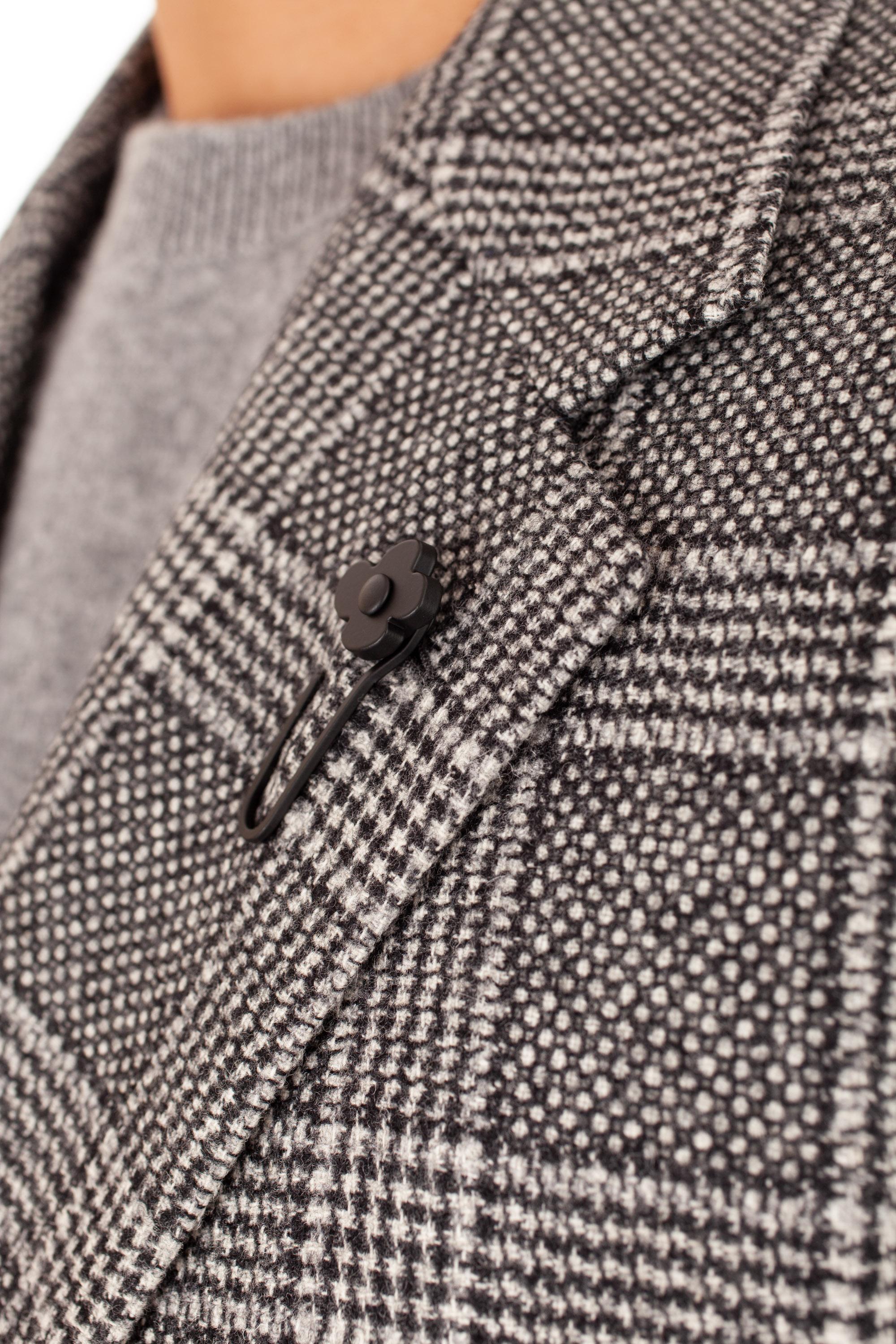 Lardini Giacca check doppiopetto in lana-cashmere IT6740E ITSK61546 151NE 