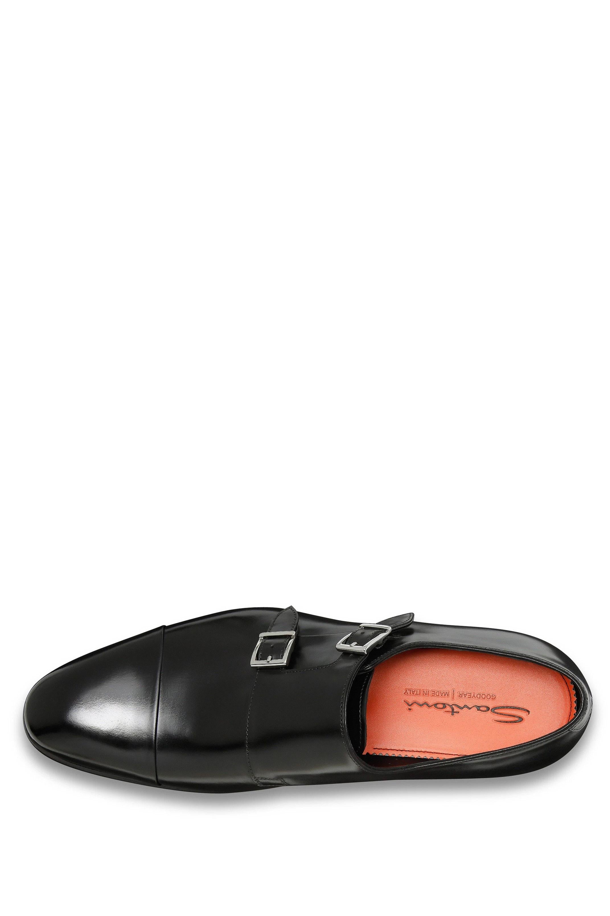 Santoni Scarpa doppia fibbia Goodyear anrticata a mano MCCR11652MC1HVVD/2 N01 