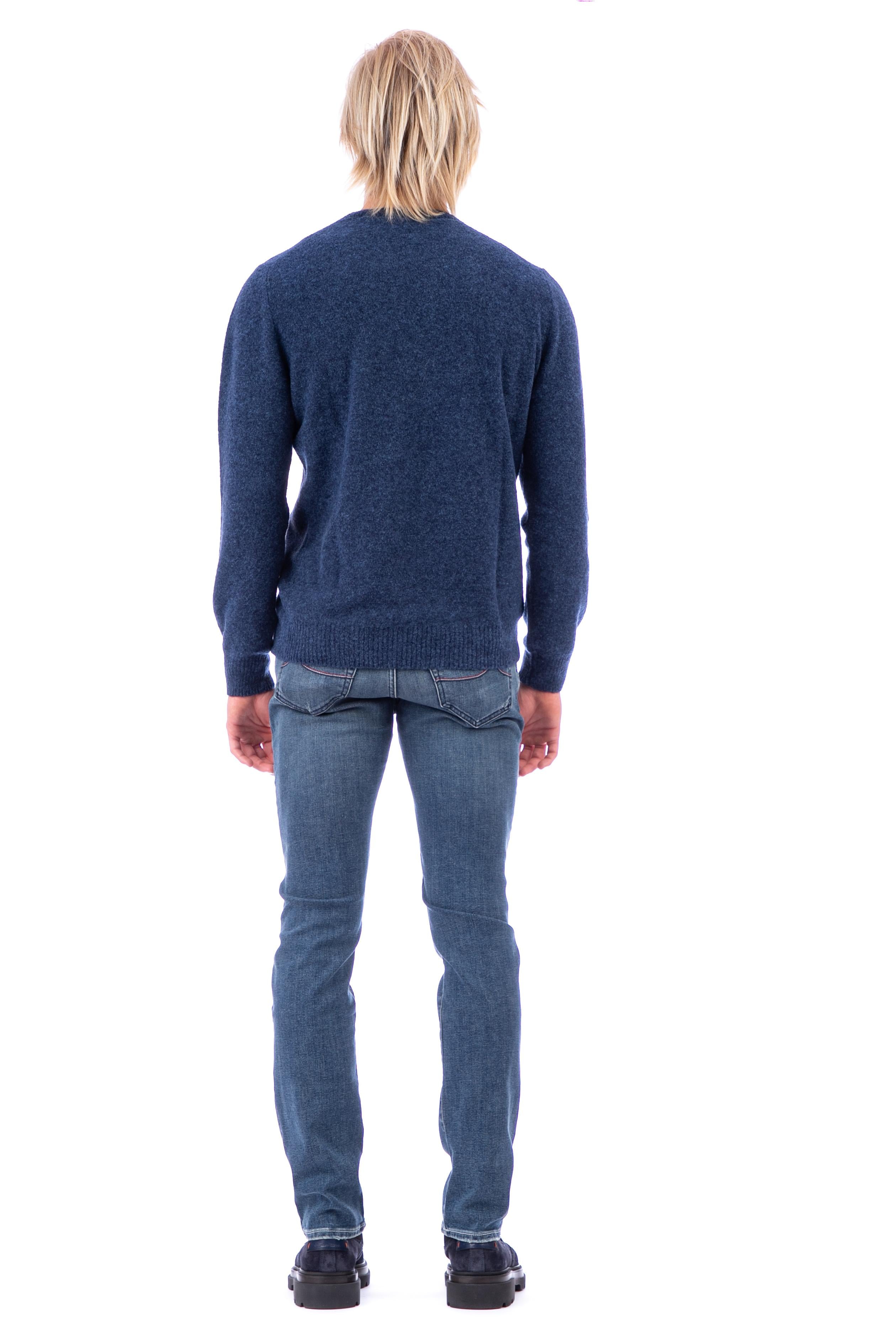 Maglia girocollo in lana boucle' 57167 24001 580 Gran Sasso 