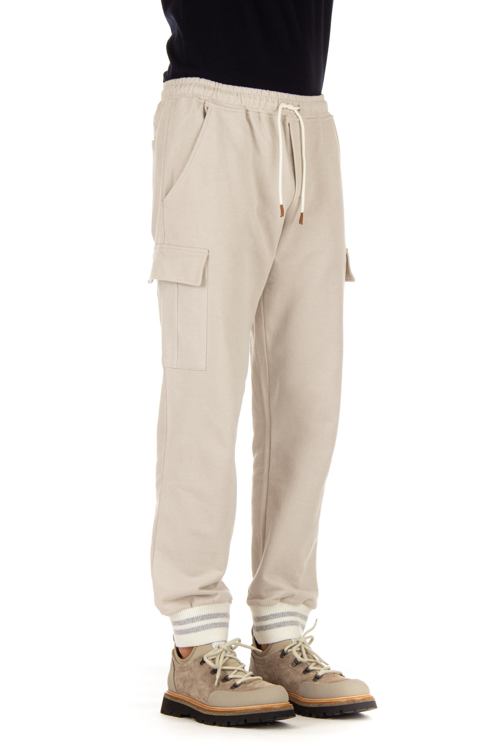 Pantalone felpa modello cargo H75FELH02 TES0H184 02-01 Eleventy 