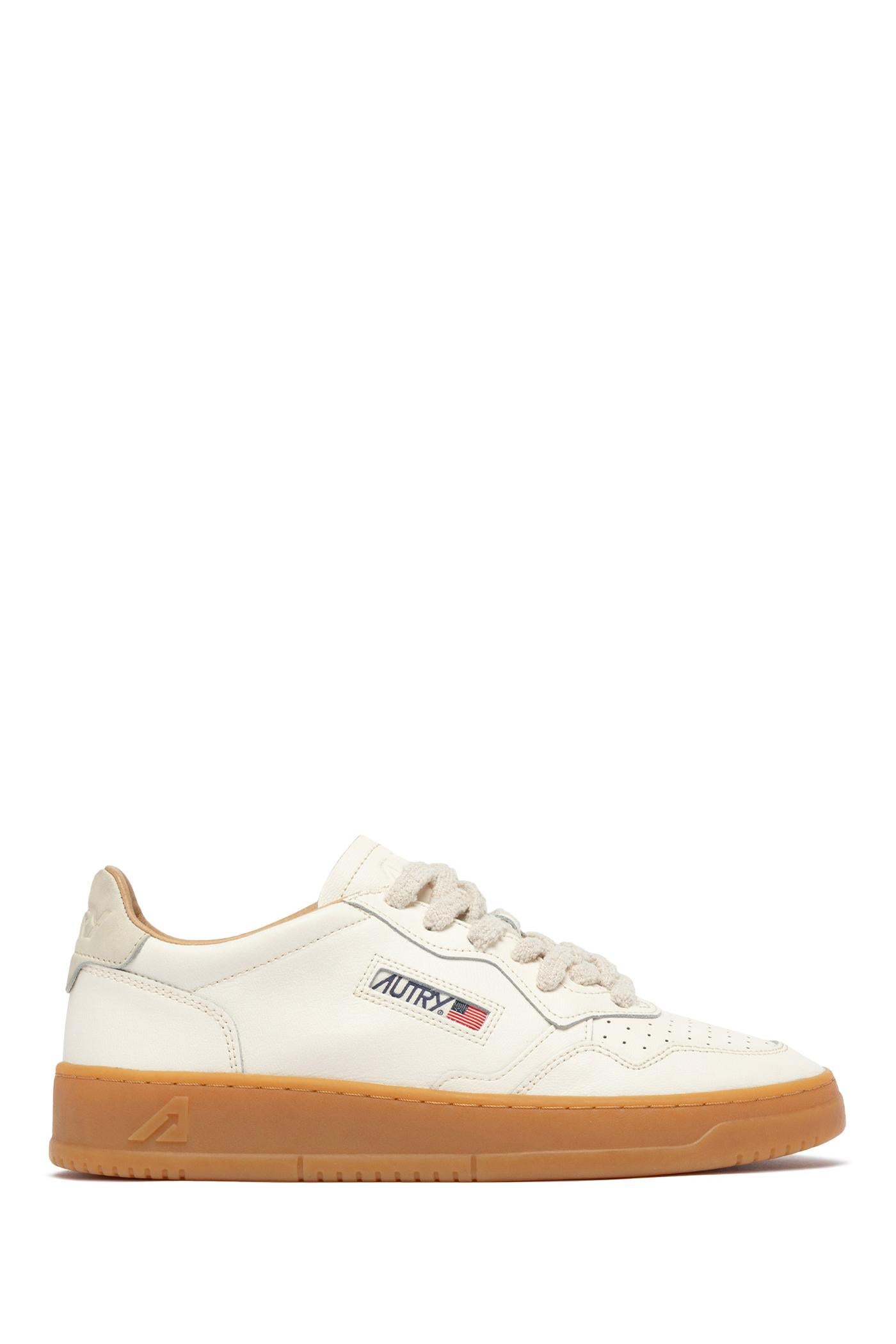 Autry Ssneaker donna Medalist in soft leather AULW BD01 MRSH/MRSH 
