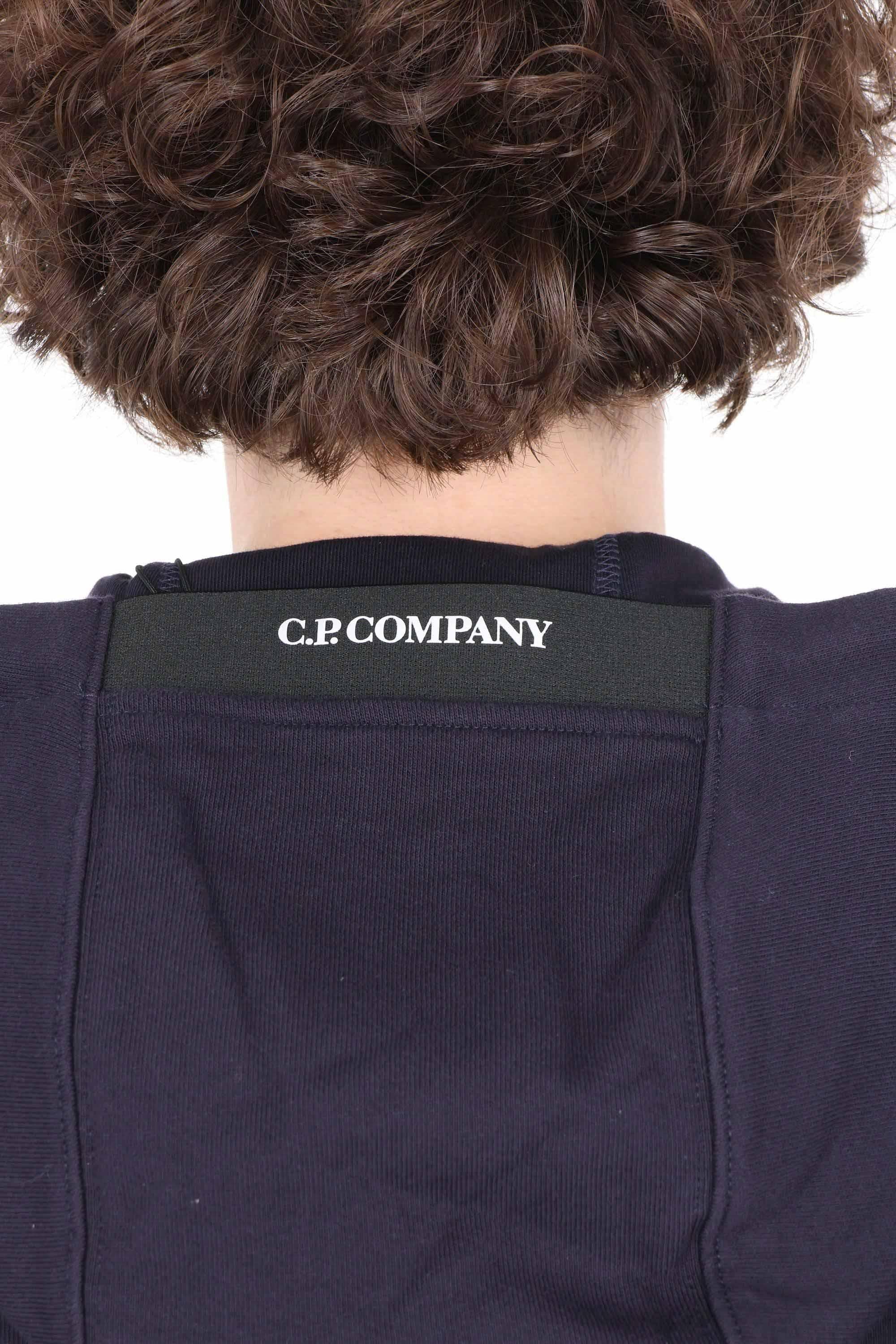 CP Company Felpa con cappuccio in cotone diagonale RCCMSS714A-005086W 888 