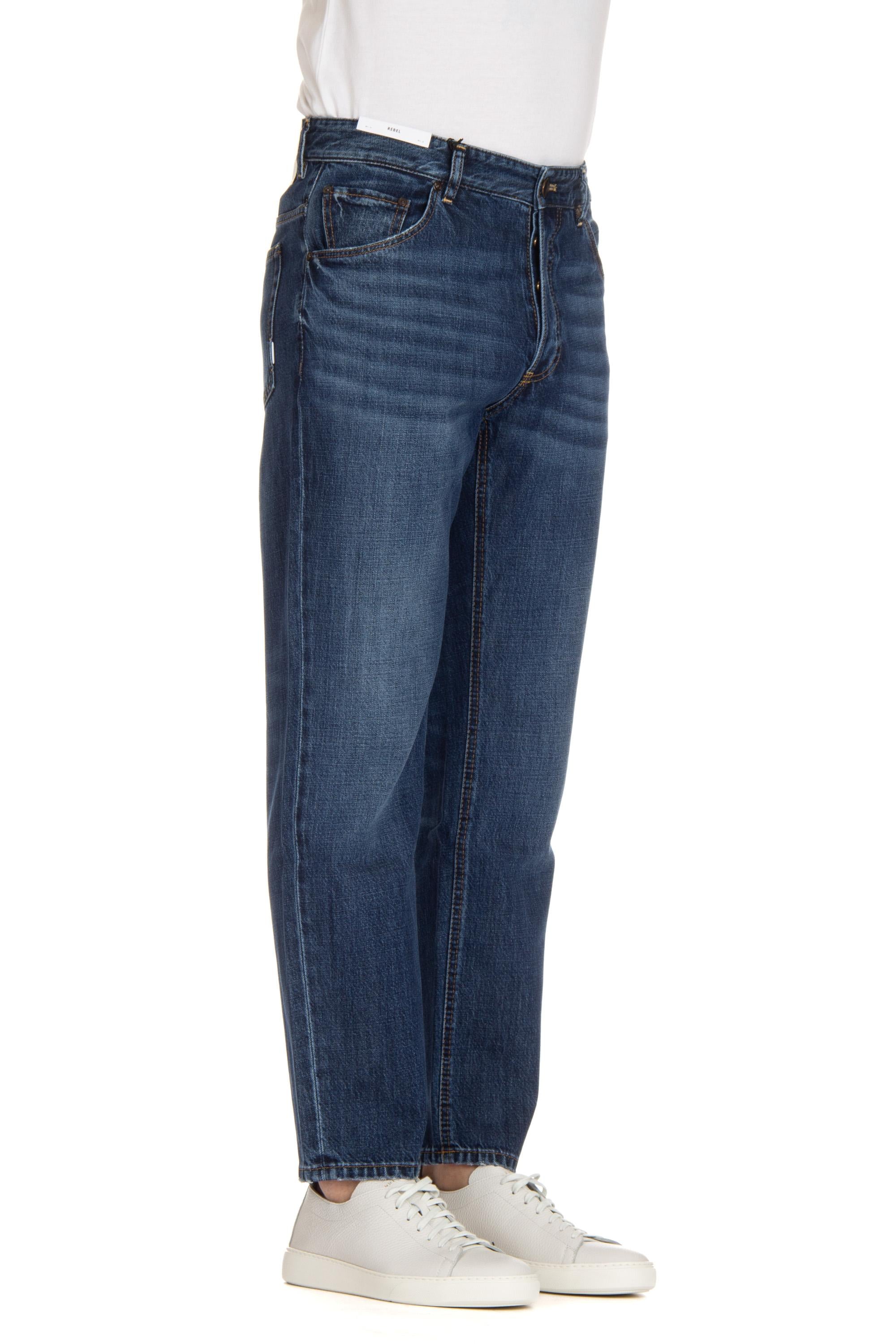 Jeans in cotone-lyocel Rebel fit RJ05B30STY OA33 MM37 PT Denim 