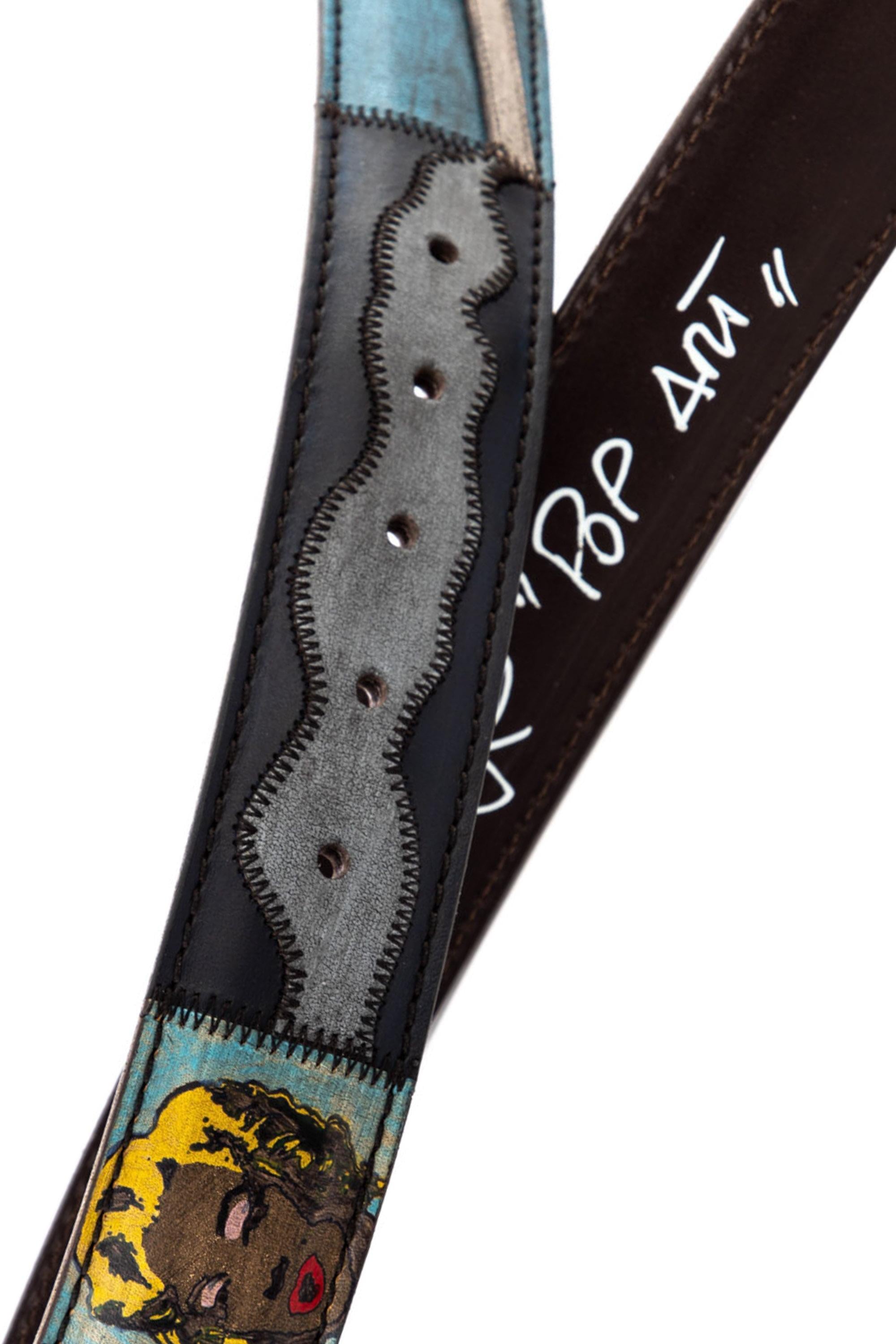 Artigianato Italiano Cintura artigianale in pelle "Pop Art" POP ART MLTCLR 