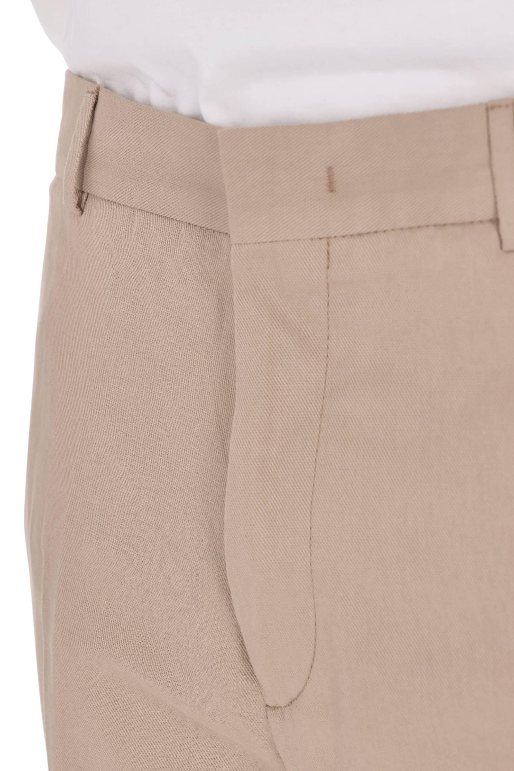 PT Torino Pantalone in bull di cotone-lino Master fit COASDSZ00REW PM31 0060 