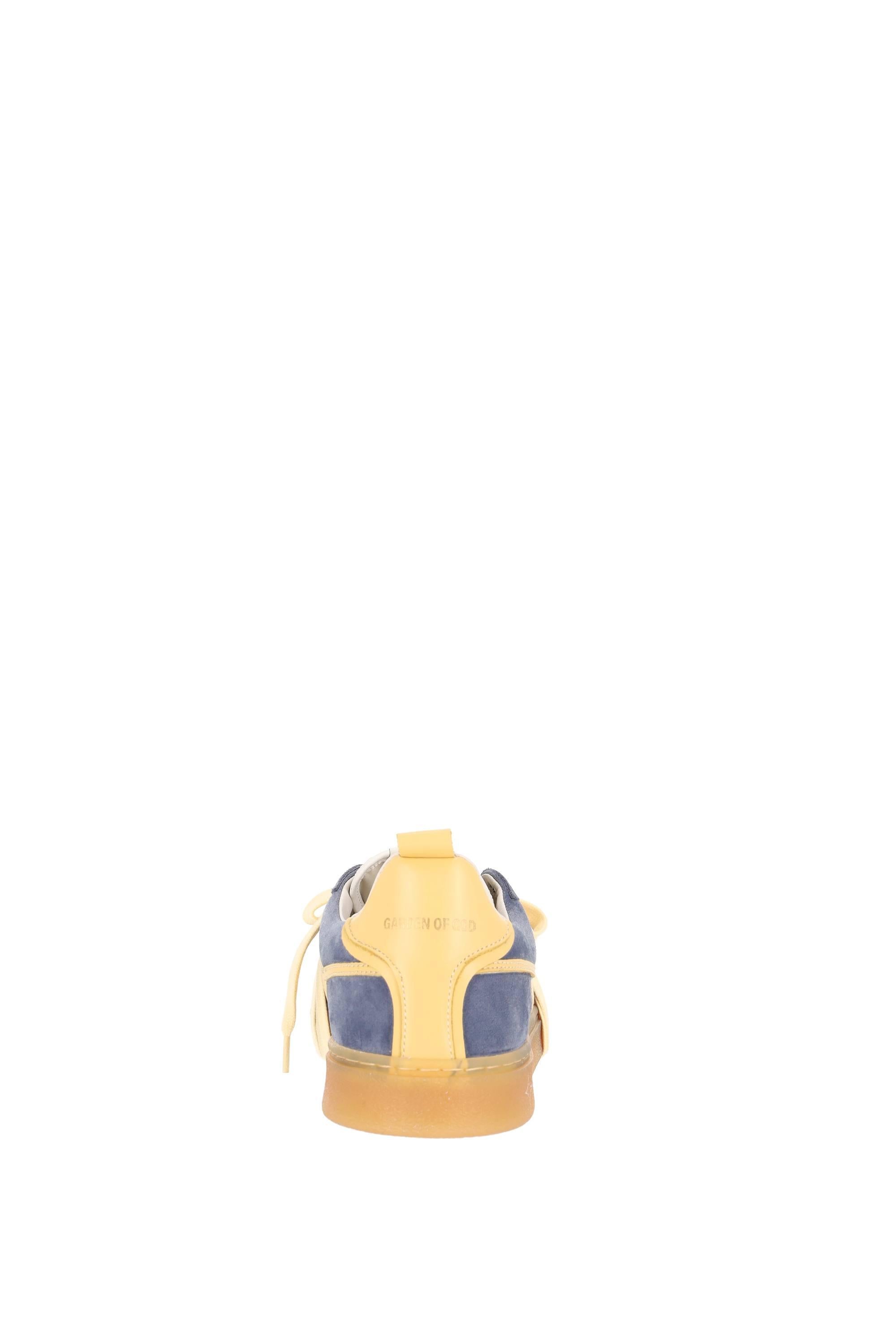 Garden of God Sneaker in camoscio con dettagli in pelle mod. Earth EARTH GREY/YELLOW 