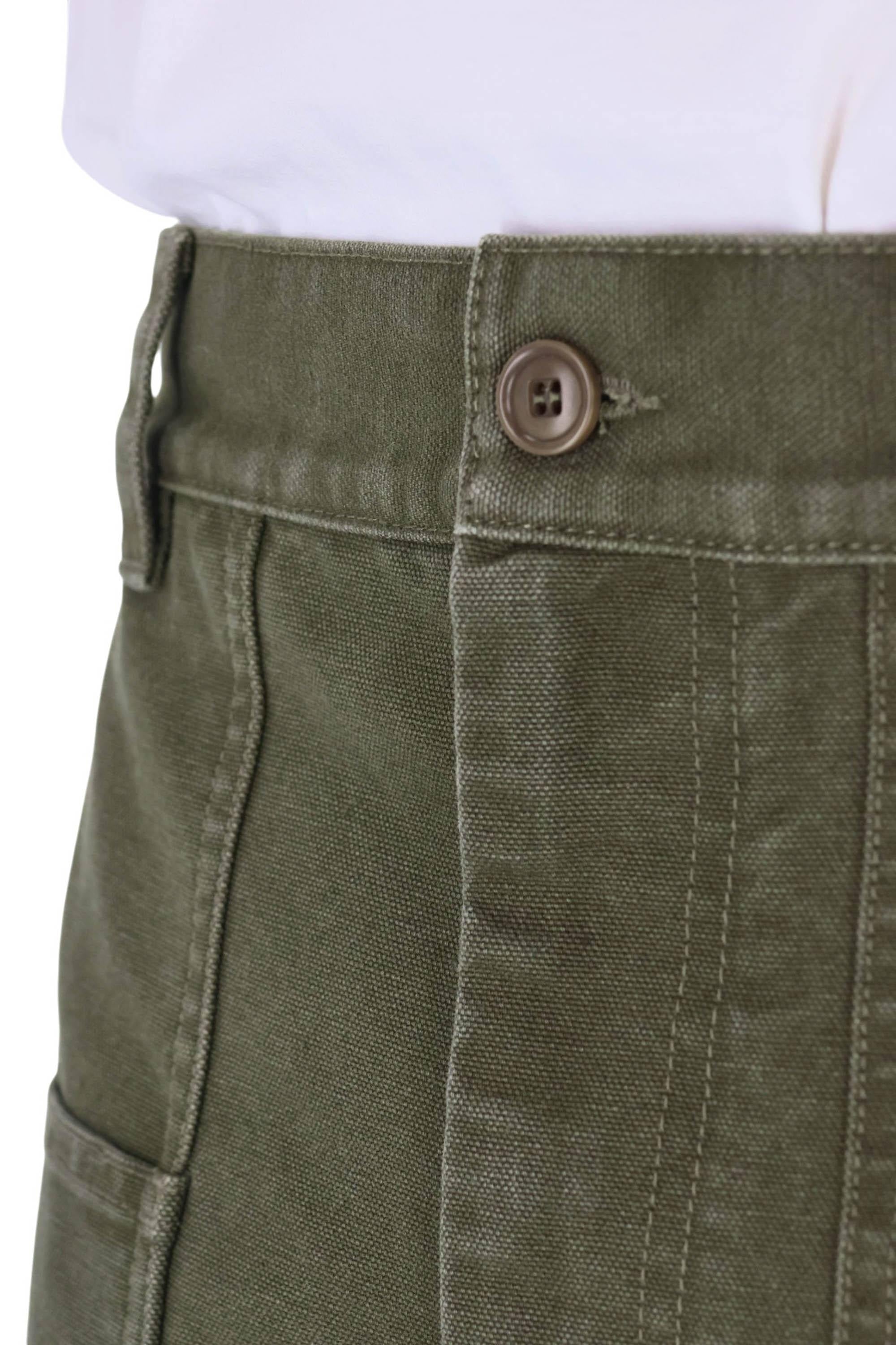 Isabel Marant Bermuda Akyle in canvas di cotone workwear SH0277HA-D1E01H 67KI 