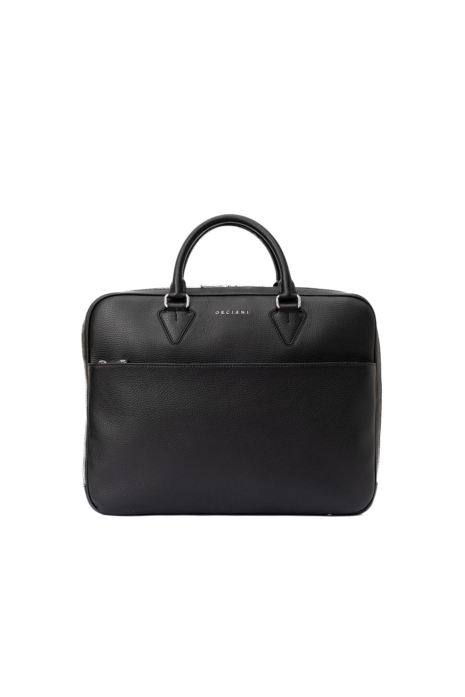 Borsa a mano business in pelle P00736_MIC NER Orciani 