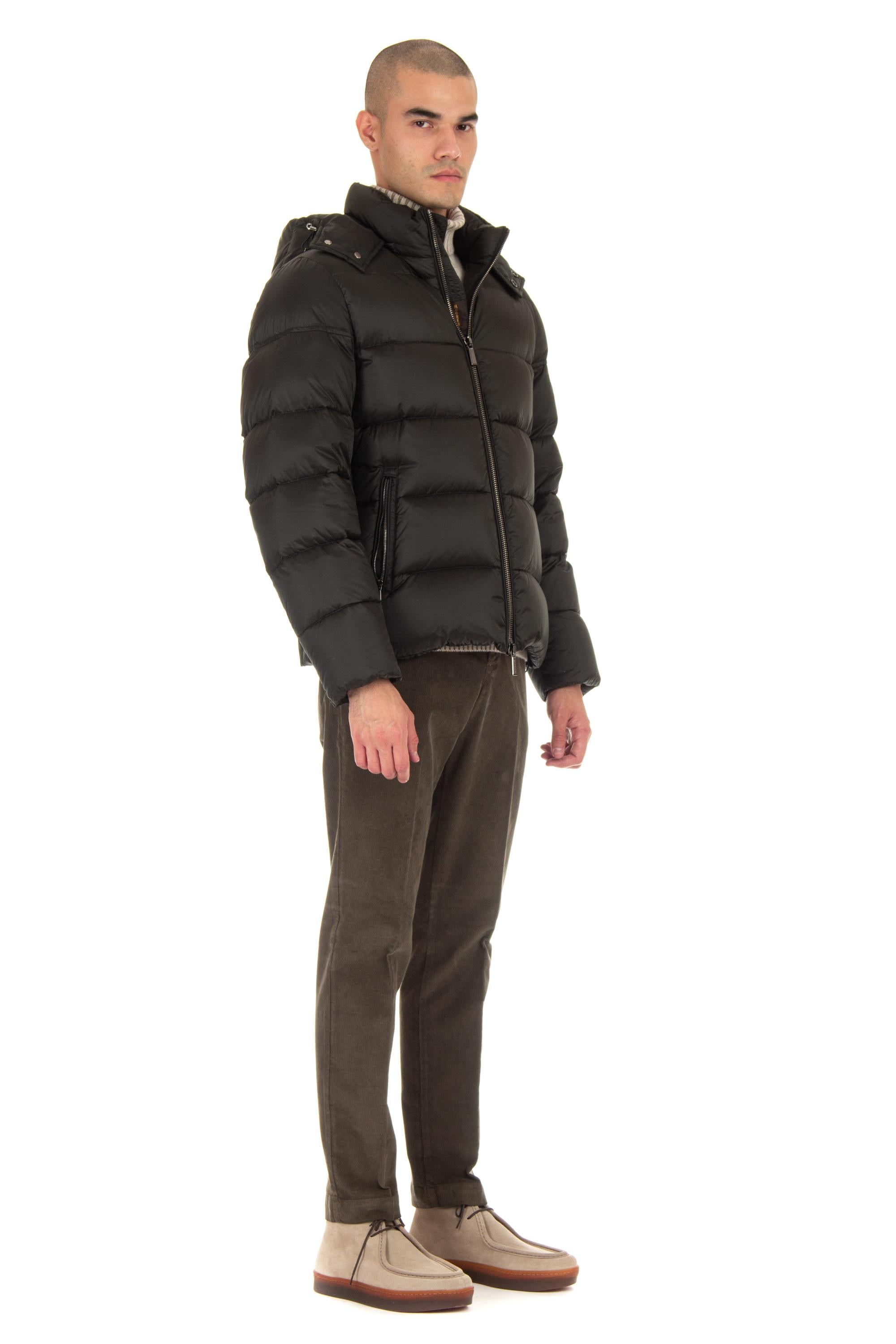 Piumino bomber con cappuccio rimovibile mod. brett-sh BRETT-SH 3 ASFALTO Moorer 