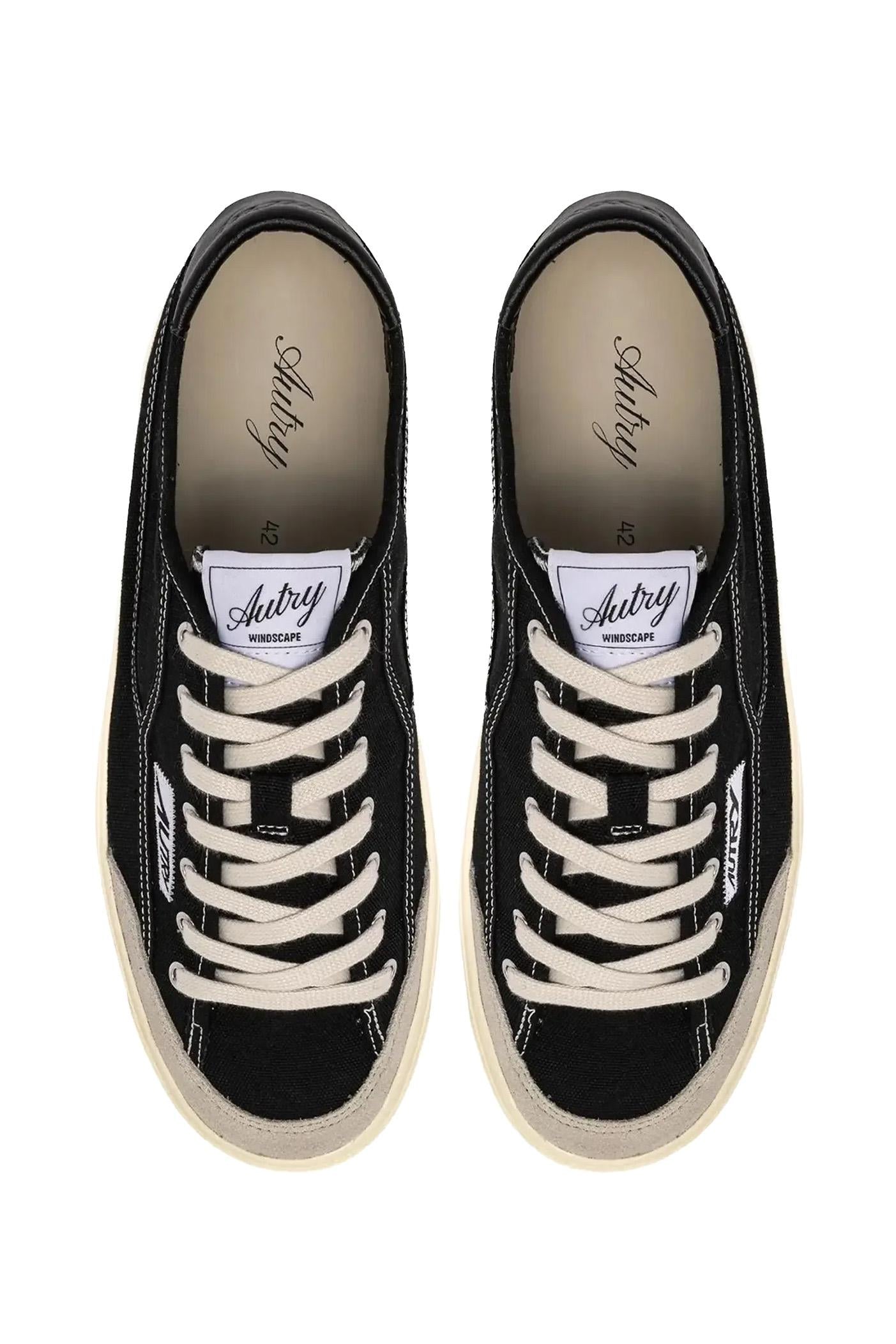 Autry Sneaker donna Windscape in canvas di cotone nero SCLW CU01 BLACK 