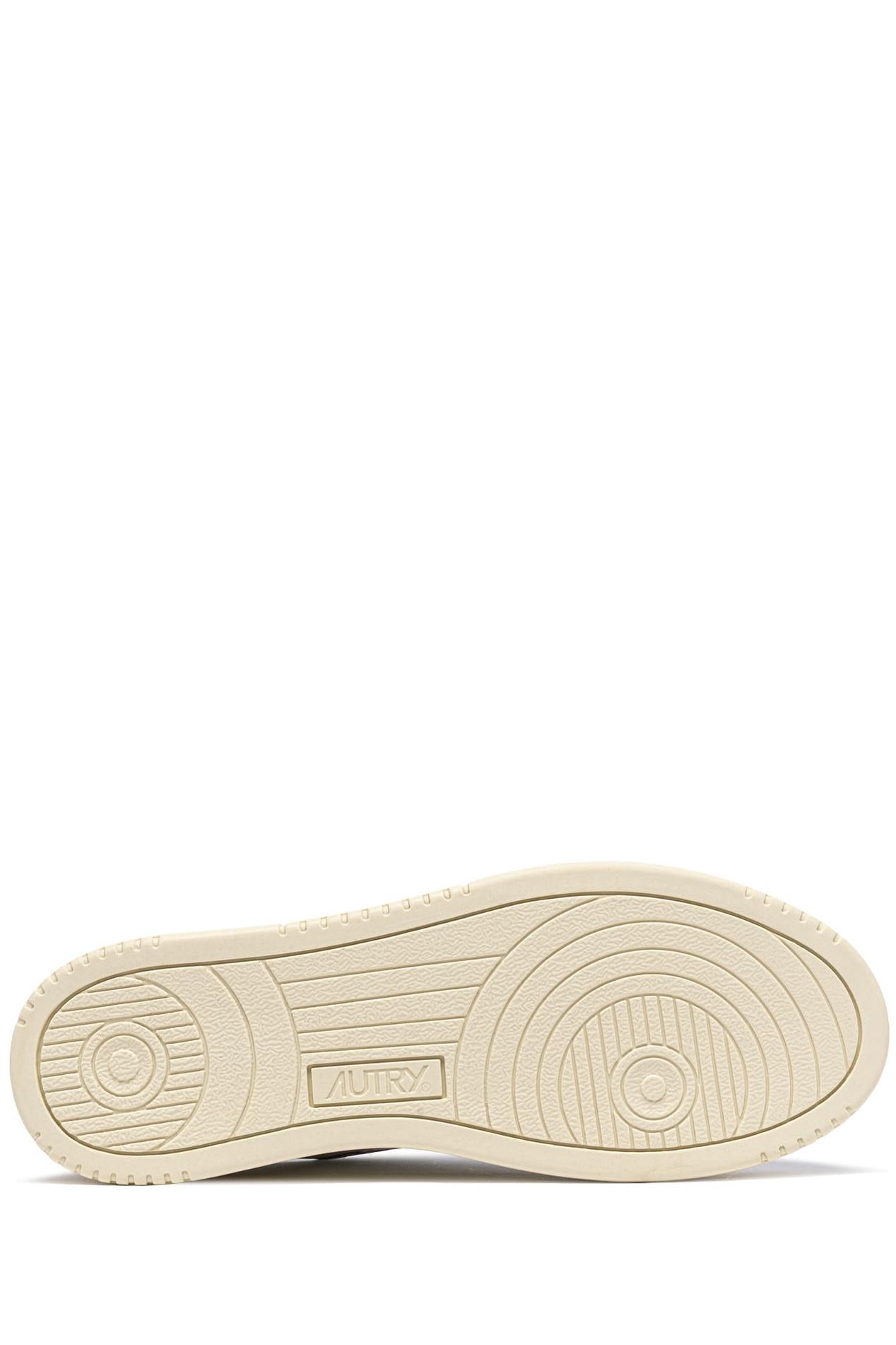 Autry Sneaker Medalist in camoscio talloncino bianco AULM UH09 GREYGR/WHT 