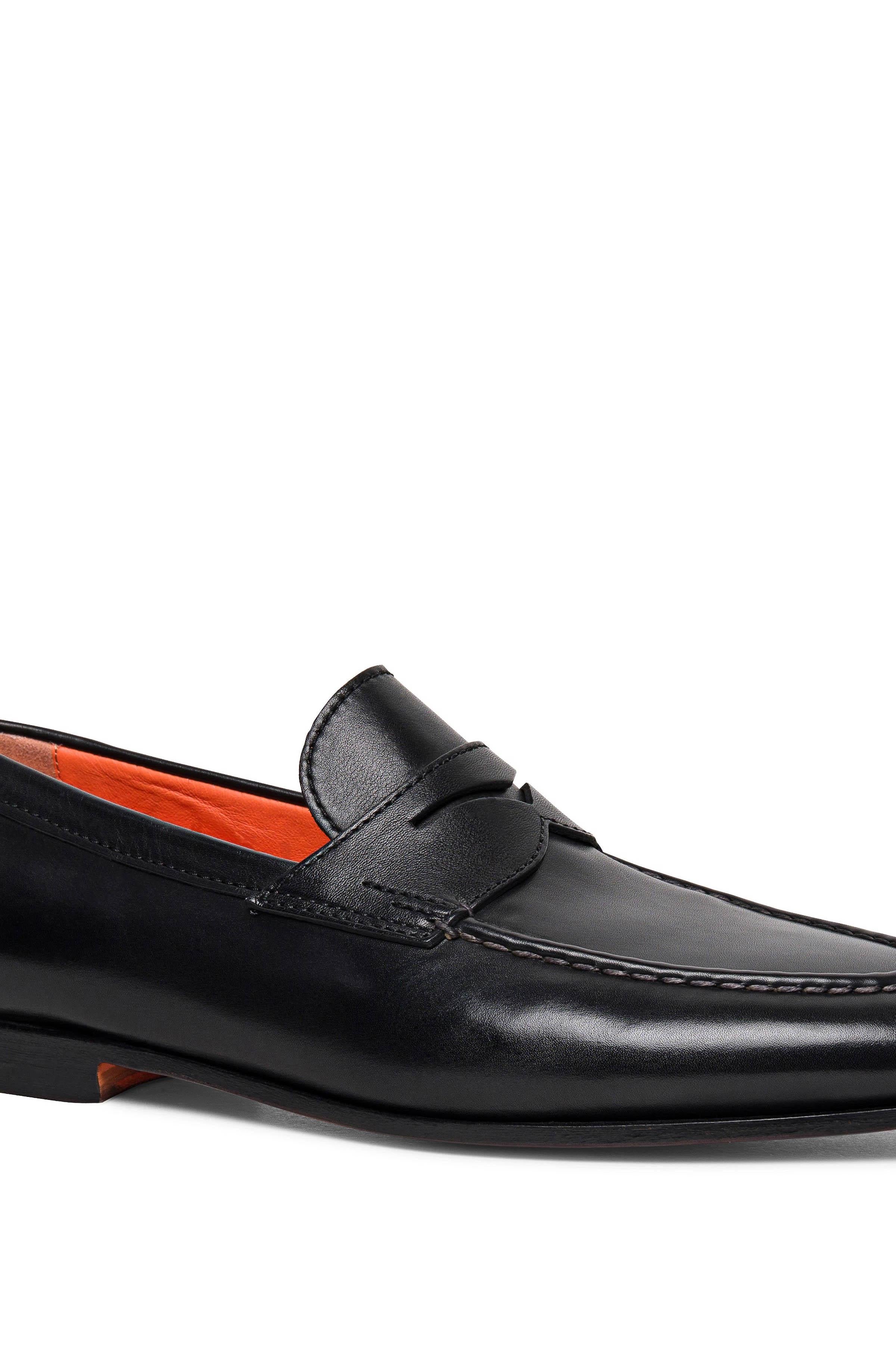 Santoni Scarpa penny loafer in pelle MCNC18007SA4BSLF/2 N01 