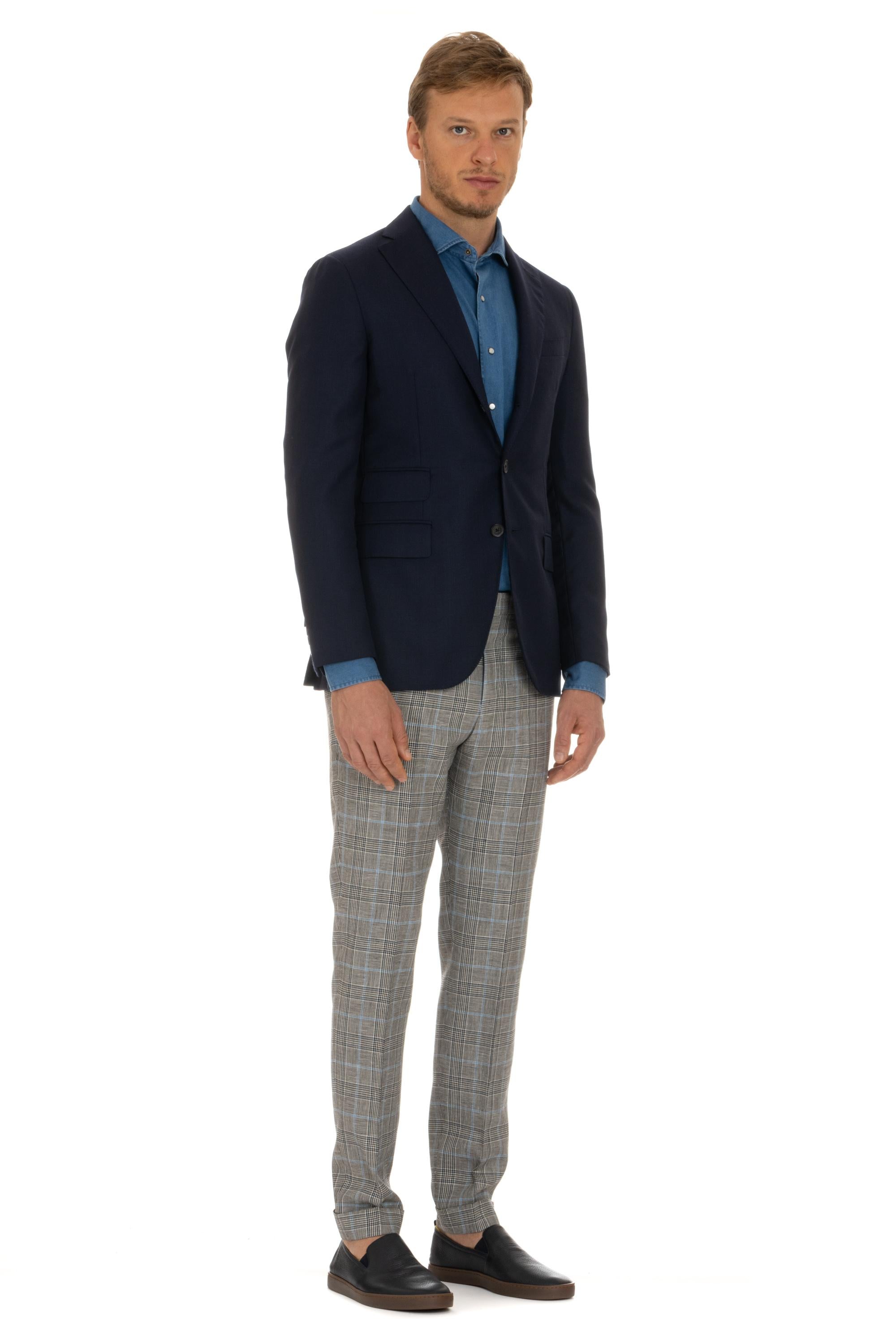 Giacca sartoriale in hopsack di lana mod. LQ Parma LQ1GM211F 290227 0120 Caruso 